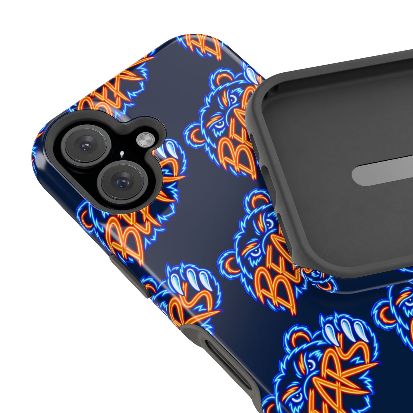 Neon Bears Phone Case, Magnetic Phone Case, Retro Phone Case, Matte/Glossy Phone Case, Football Gifts