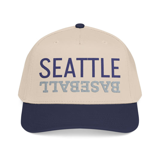 Embroidered Seattle Baseball Hat, Mid Profile Baseball Cap, Sports Gifts