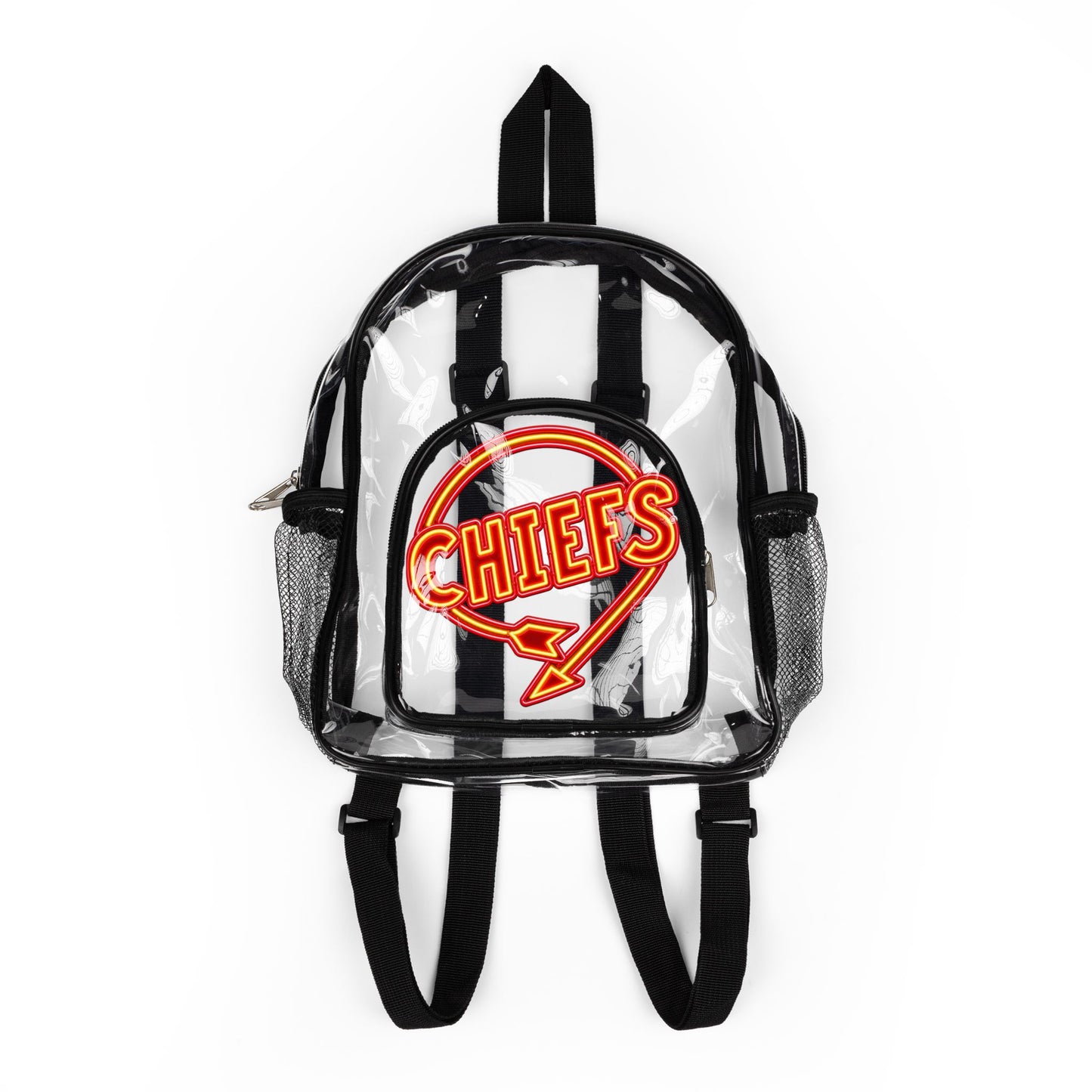 Chiefs Clear Backpack, Football Stadium Bag, Transparent Bag