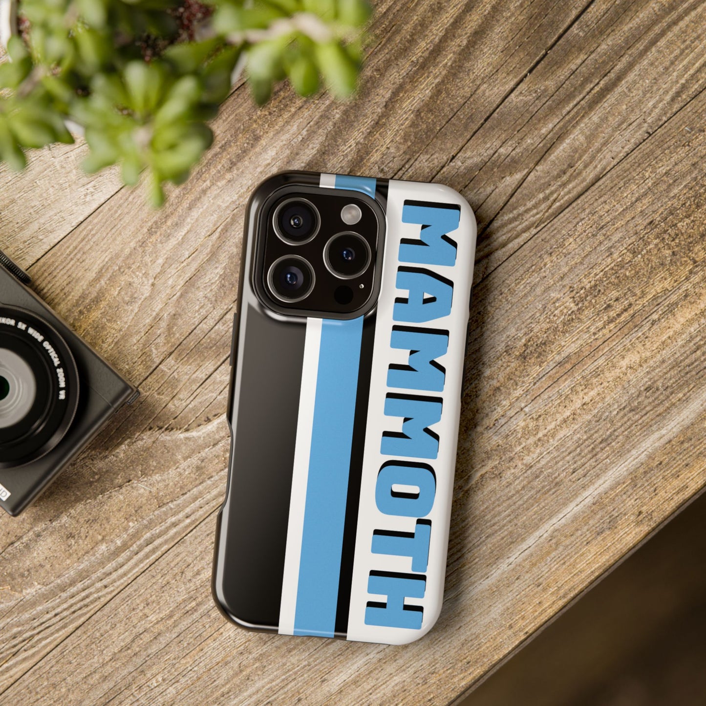 Mammoth Phone Case, Magnetic Phone Case, Retro Phone Case, Hockey Case for iPhone or Samsung, Hockey Gifts