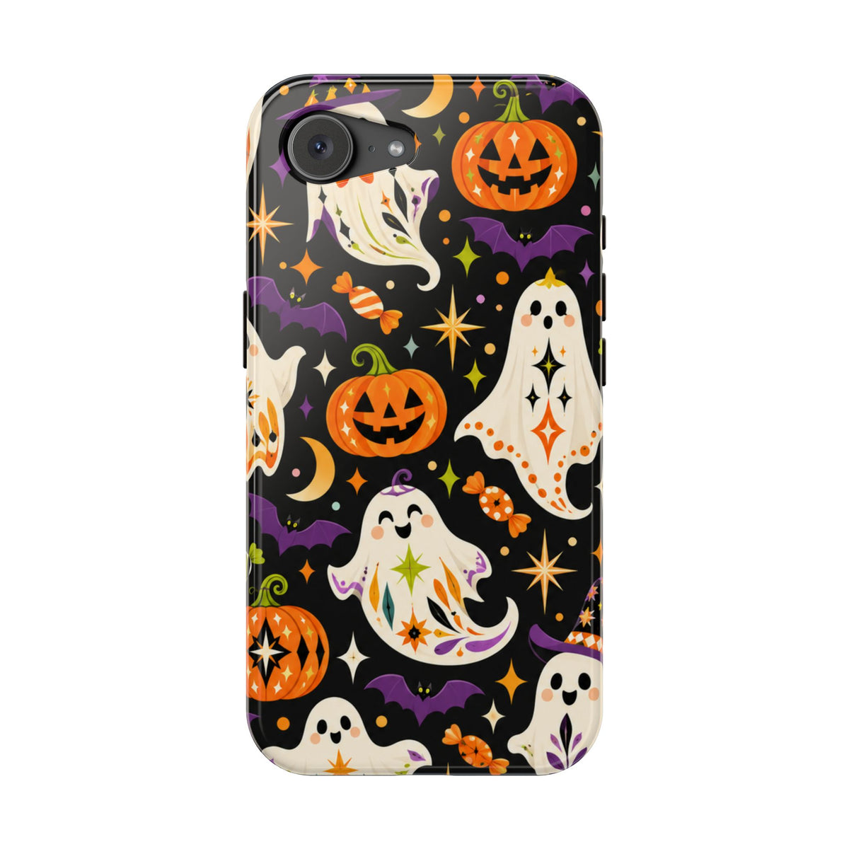 Cute Halloween Ghosts and Pumpkins Phone Case | Magnetic Impact-Resistant Case
