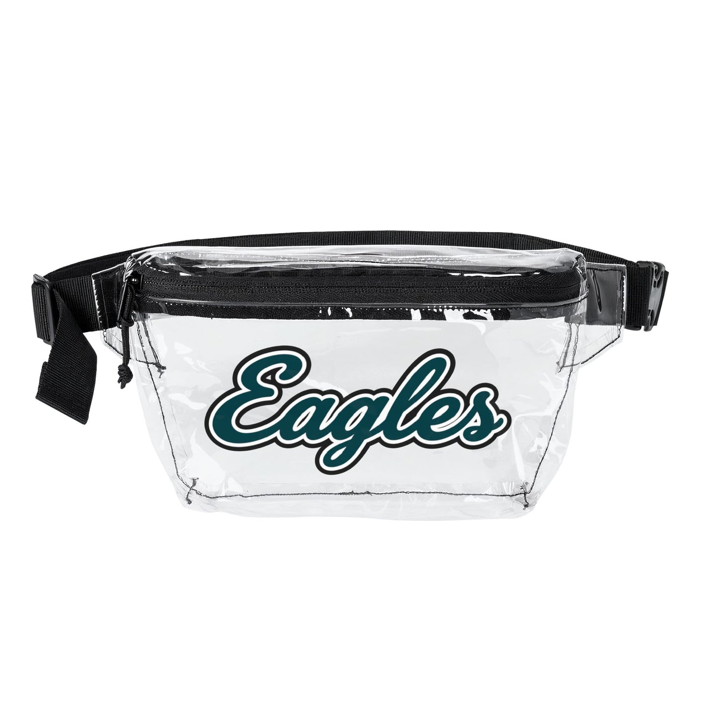 Eagles Clear Stadium Bag, Football Belt Bag, Transparent Fanny Pack