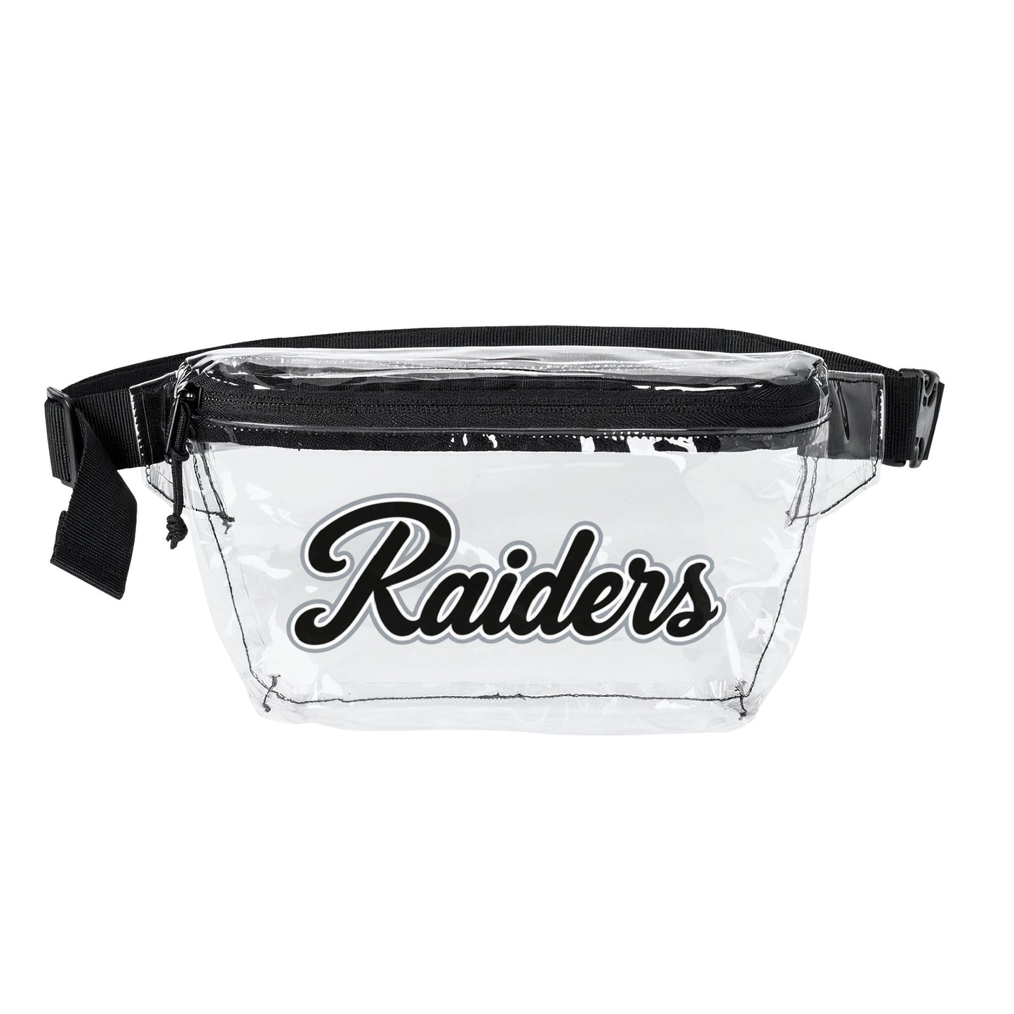 Raiders Clear Stadium Bag, Football Belt Bag, Transparent Fanny Pack