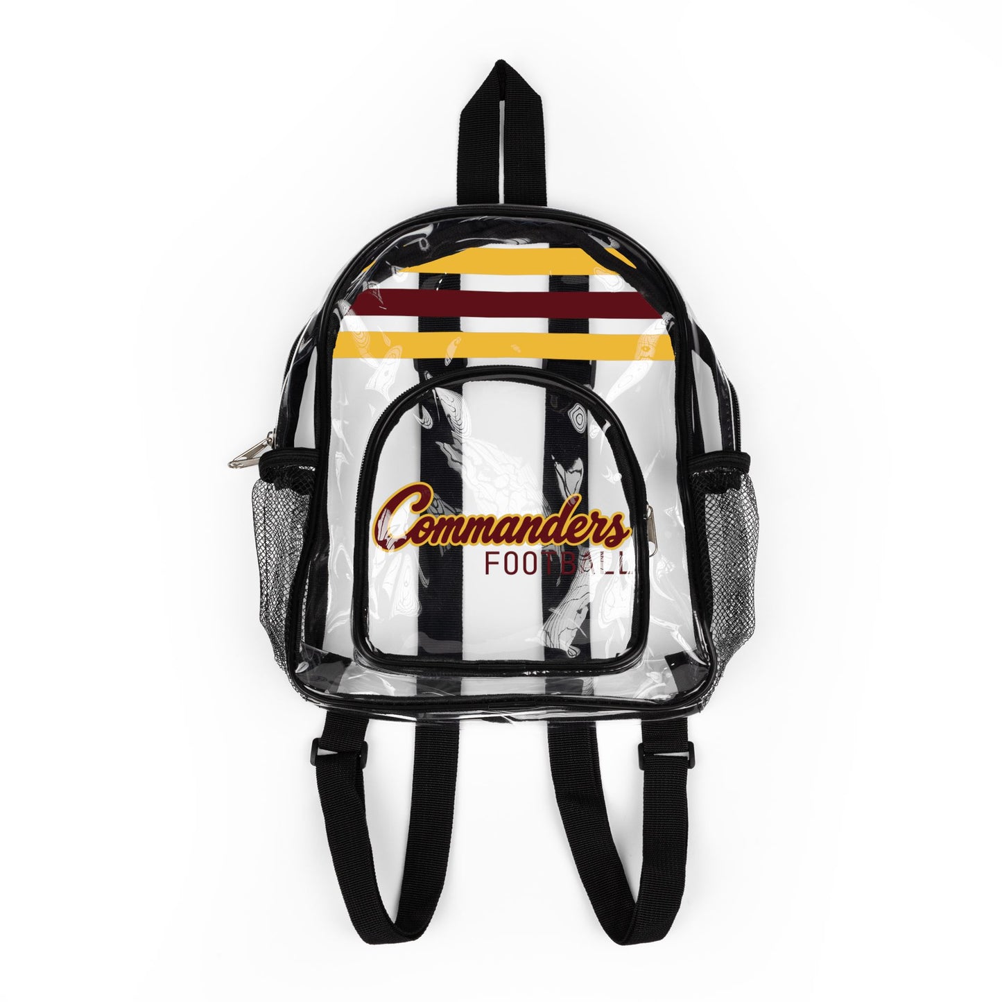 Commanders Clear Backpack, Stadium Bag, Football Belt Bag, Transparent Fanny Pack