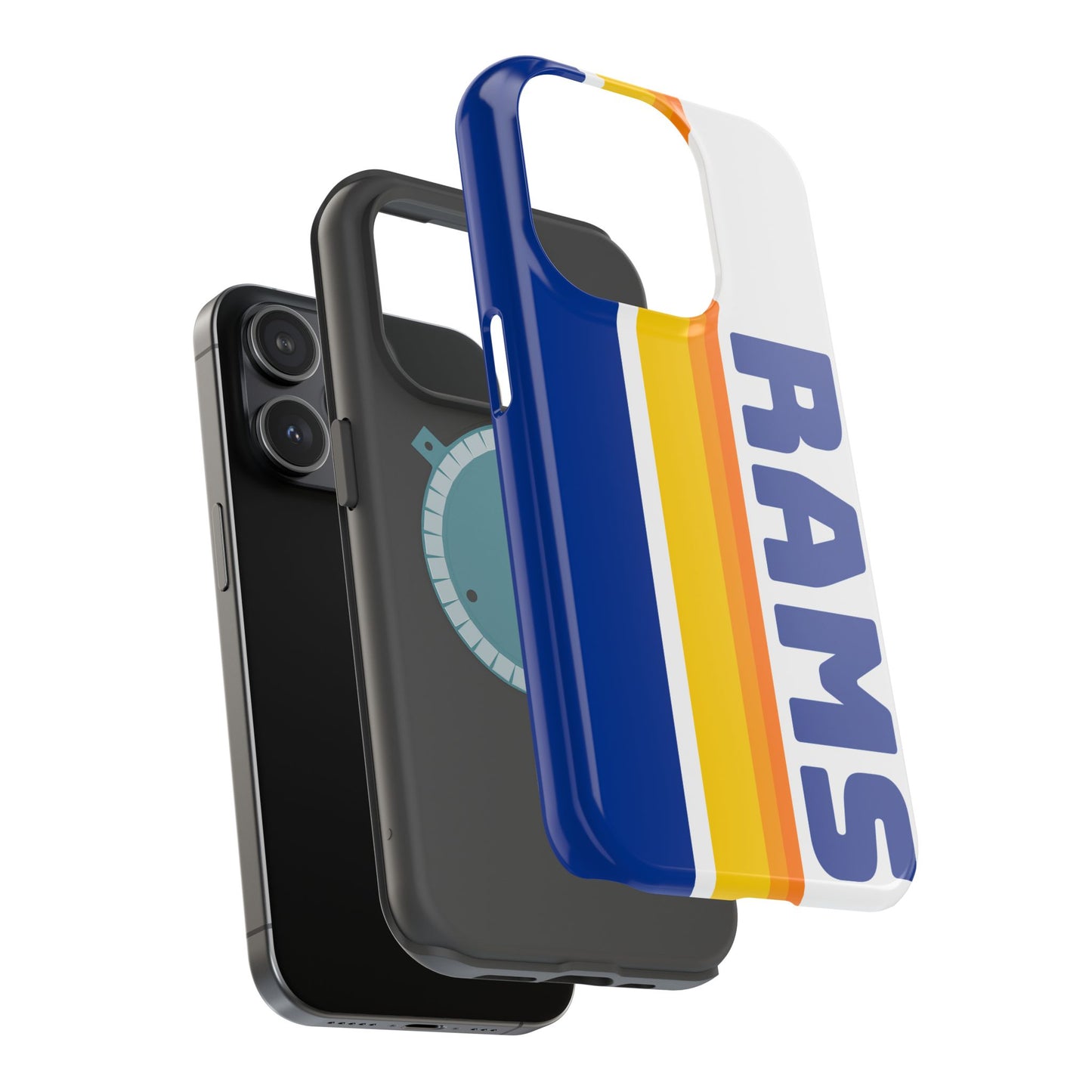 Rams Phone Case, Magnetic Phone Case, Retro Phone Case, Football Case for iPhone or Samsung
