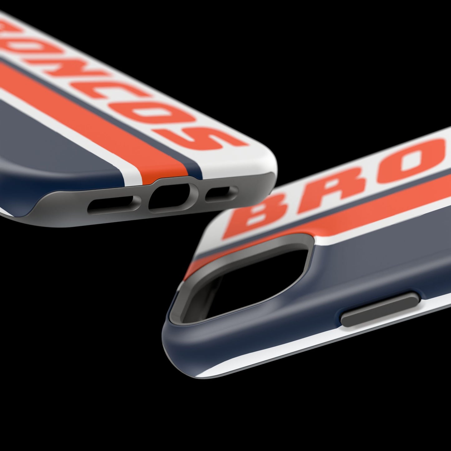 Broncos Phone Case, Magnetic Phone Case, Retro Phone Case, Baseball Case for iPhone or Samsung, Football Gifts