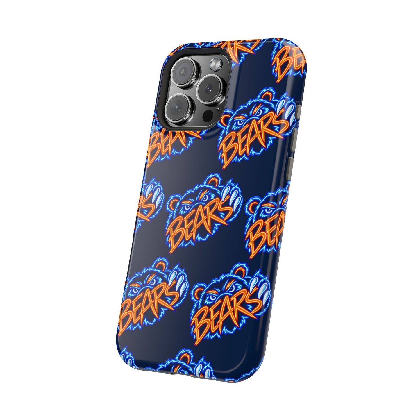 Neon Bears Phone Case, Magnetic Phone Case, Retro Phone Case, Matte/Glossy Phone Case, Football Gifts