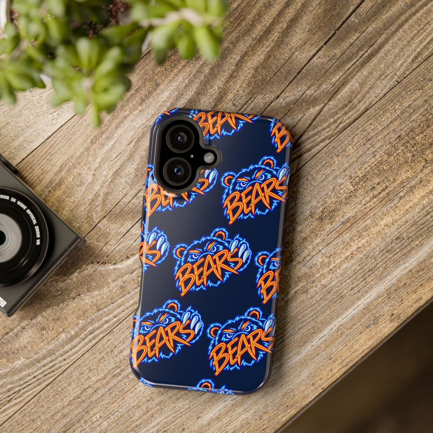 Neon Bears Phone Case, Magnetic Phone Case, Retro Phone Case, Matte/Glossy Phone Case, Football Gifts