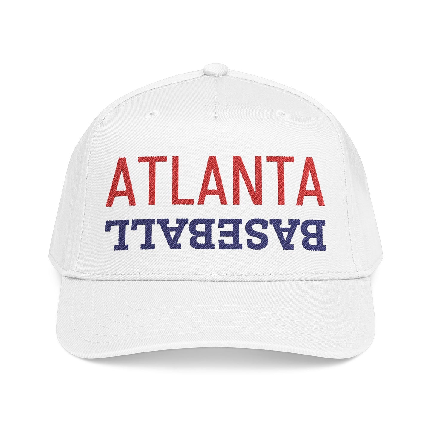 Embroidered Atlanta Baseball Hat, Mid Profile Baseball Cap, Sports Gifts