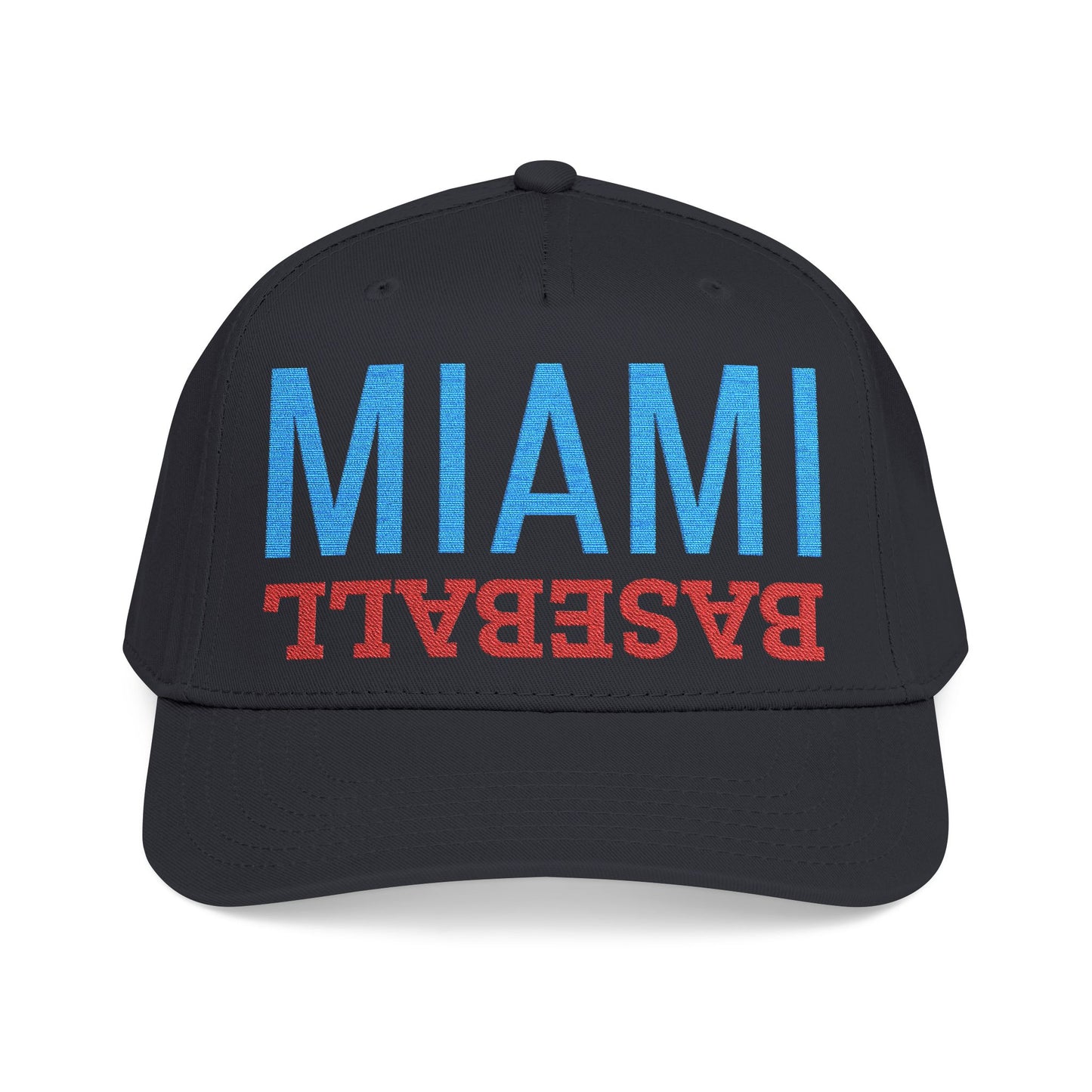 Embroidered Miami Baseball Hat, Mid Profile Baseball Cap, Sports Gifts