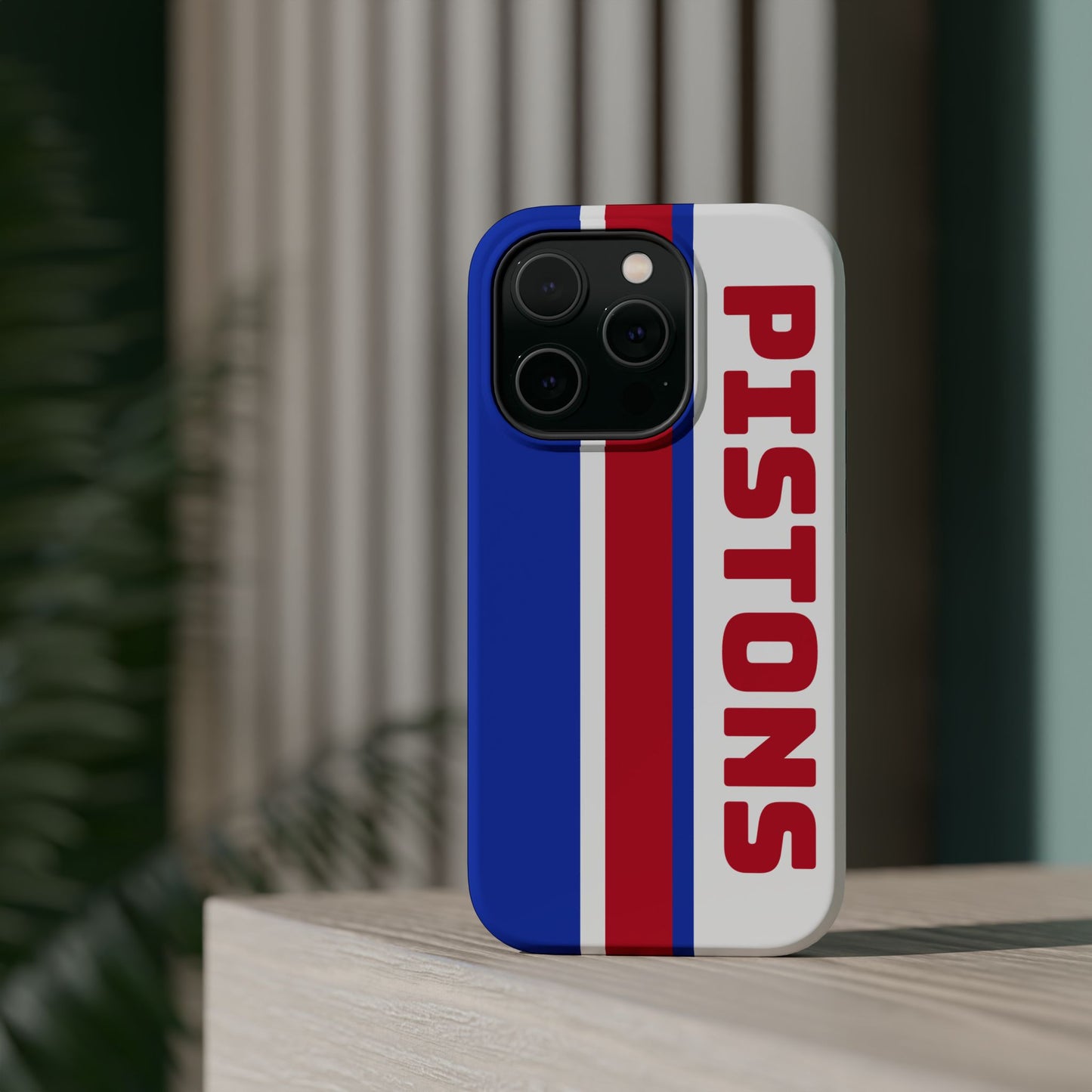 Pistons Phone Case, Magnetic Phone Case, Retro Phone Case, Basketball Gifts