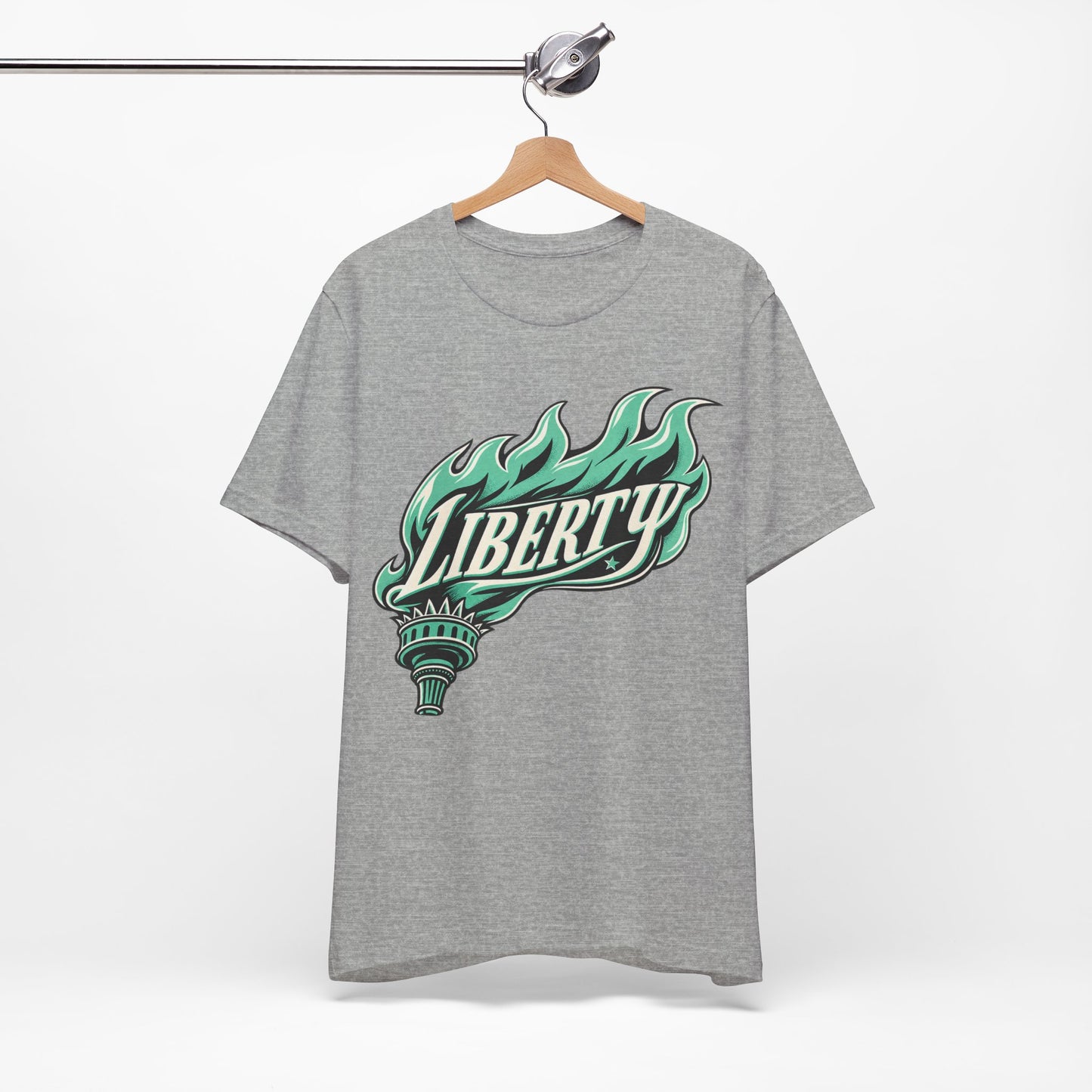 Liberty Basketball Shirt, Teal and Black Flame Shirt, Basketball Gifts