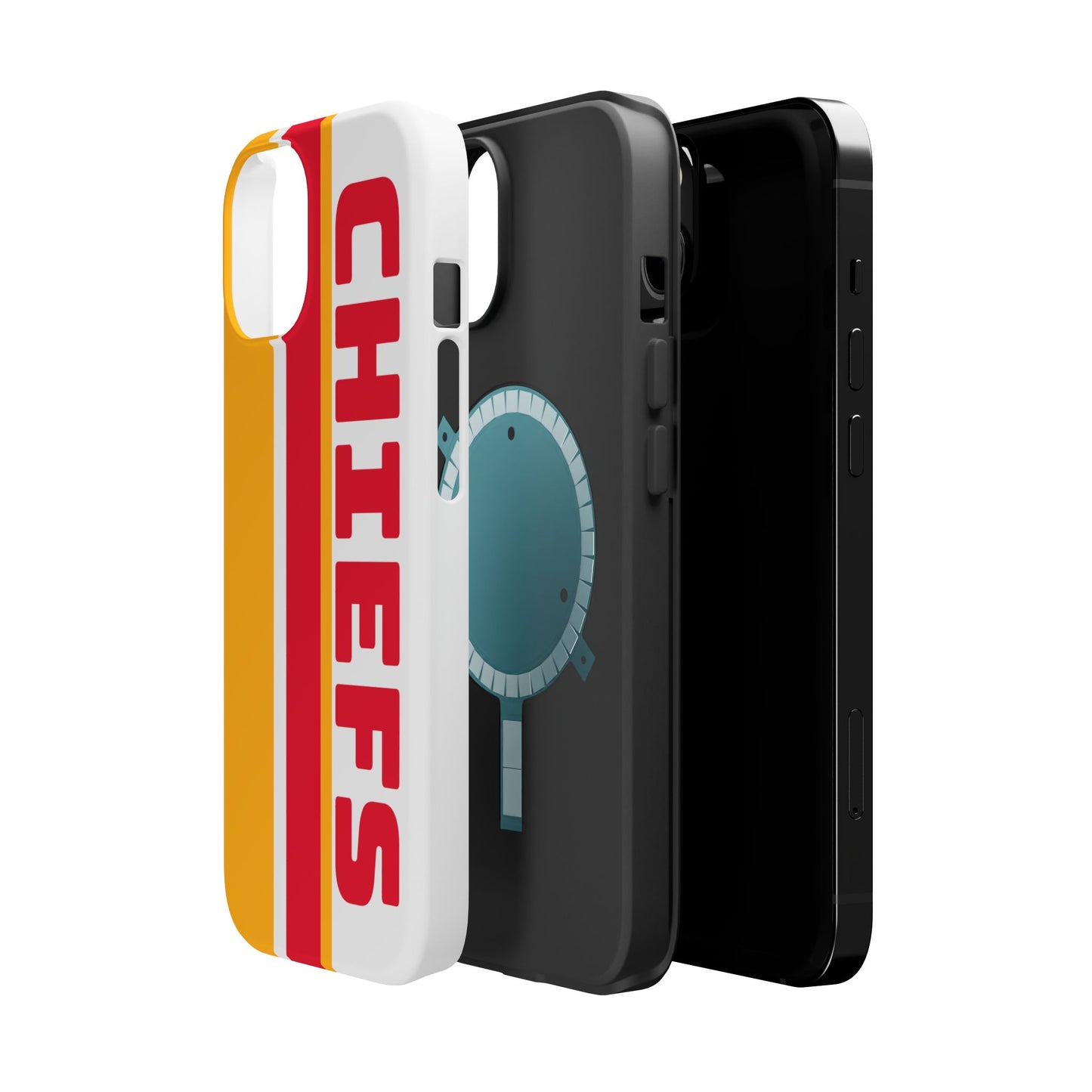 Chiefs Phone Case, Magnetic Phone Case, Retro Phone Case, Baseball Case for iPhone or Samsung, Chiefs Football Gifts