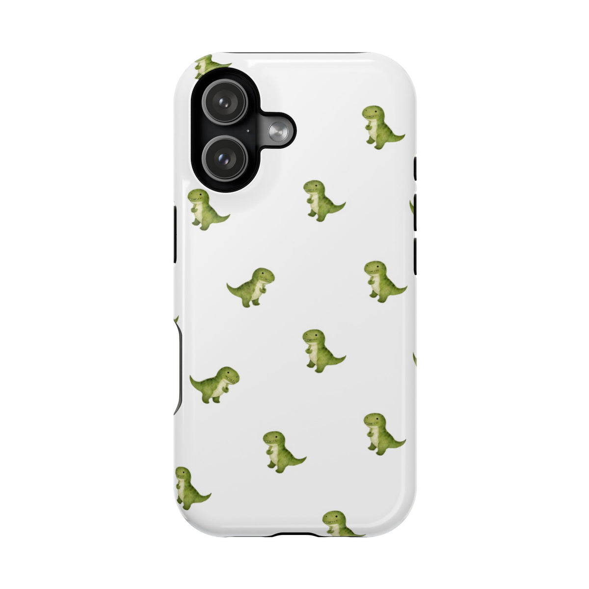 Tiny Green Dinosaur Phone Case | Magnetic Impact-Resistant Phone Case