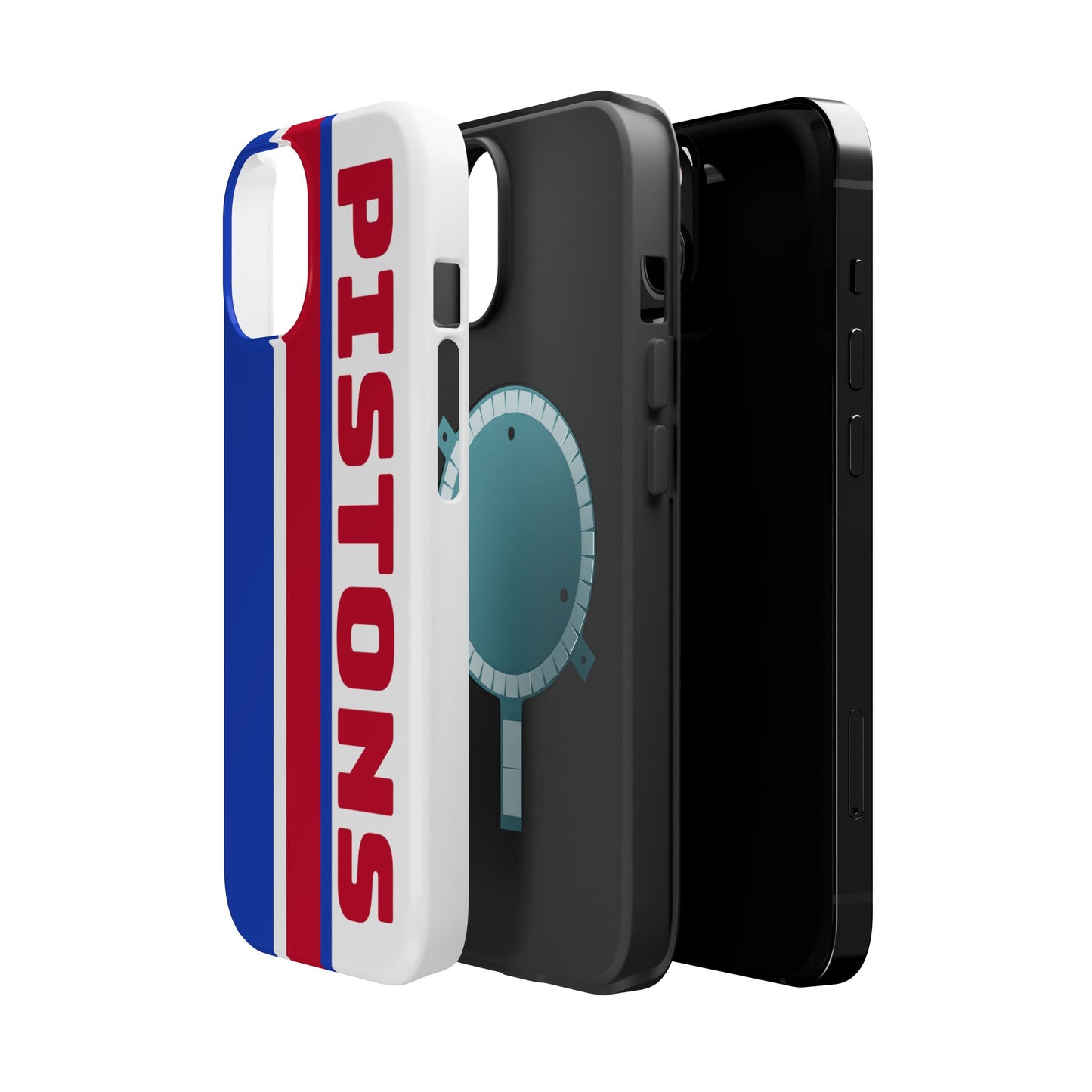 Pistons Phone Case, Magnetic Phone Case, Retro Phone Case, Basketball Gifts