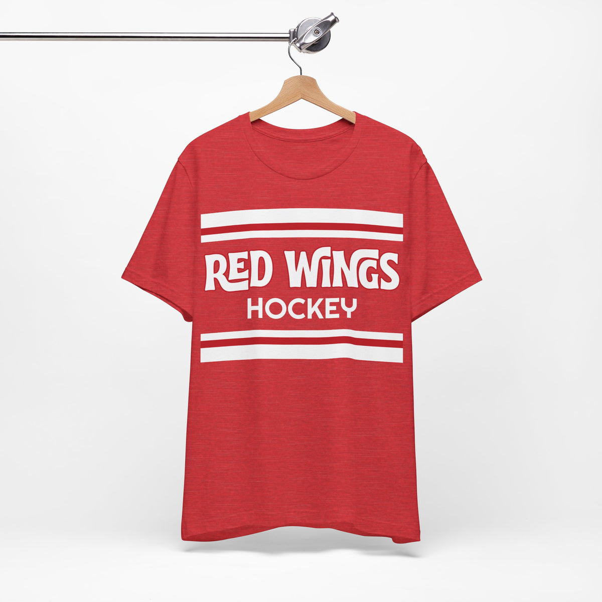 Retro Red Wings Shirt, Vintage Striped Red Wings T-Shirt