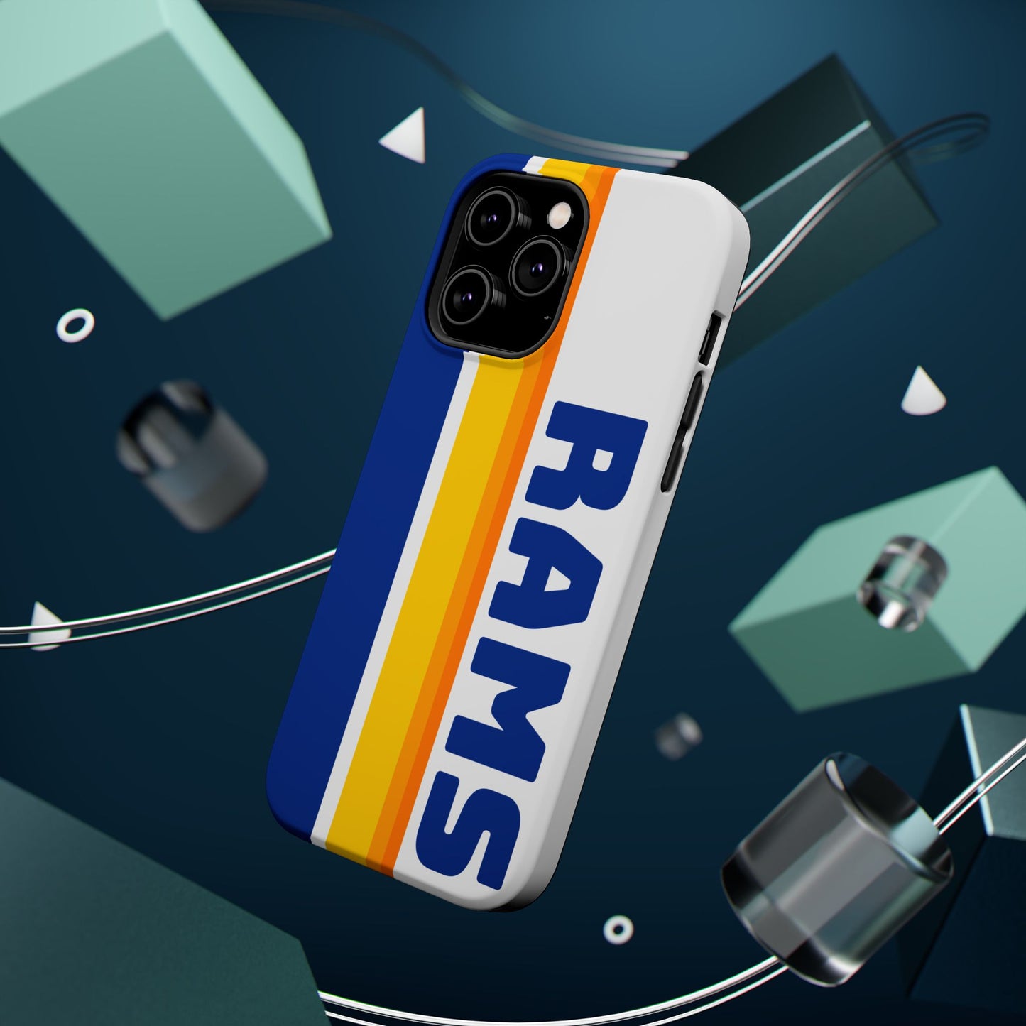 Rams Phone Case, Magnetic Phone Case, Retro Phone Case, Football Case for iPhone or Samsung