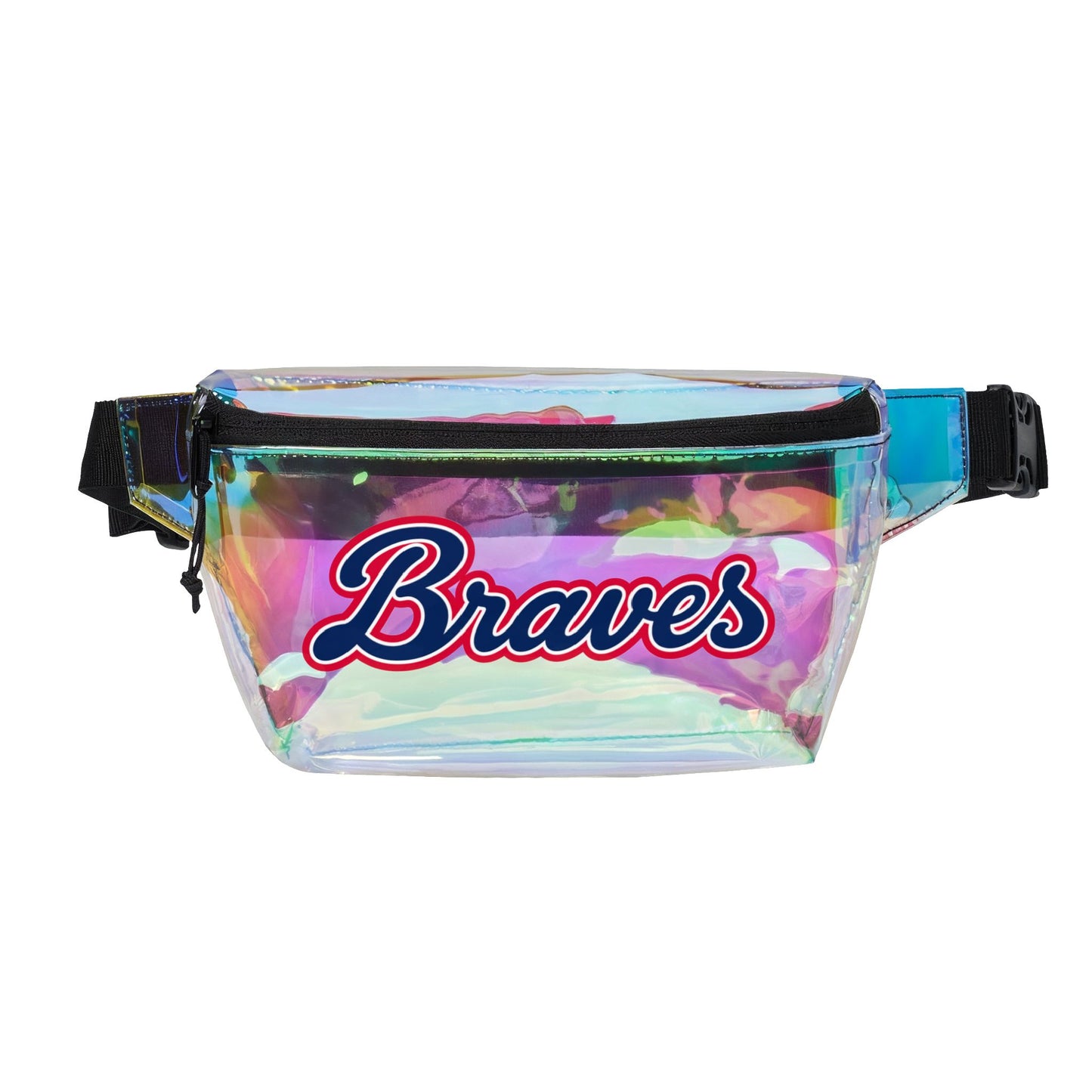 Braves Clear Stadium Bag, Baseball Belt Bag, Transparent Fanny Pack