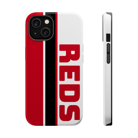 Reds Phone Case, Magnetic Phone Case, Retro Phone Case, Baseball Case for iPhone or Samsung, Reds Baseball Case