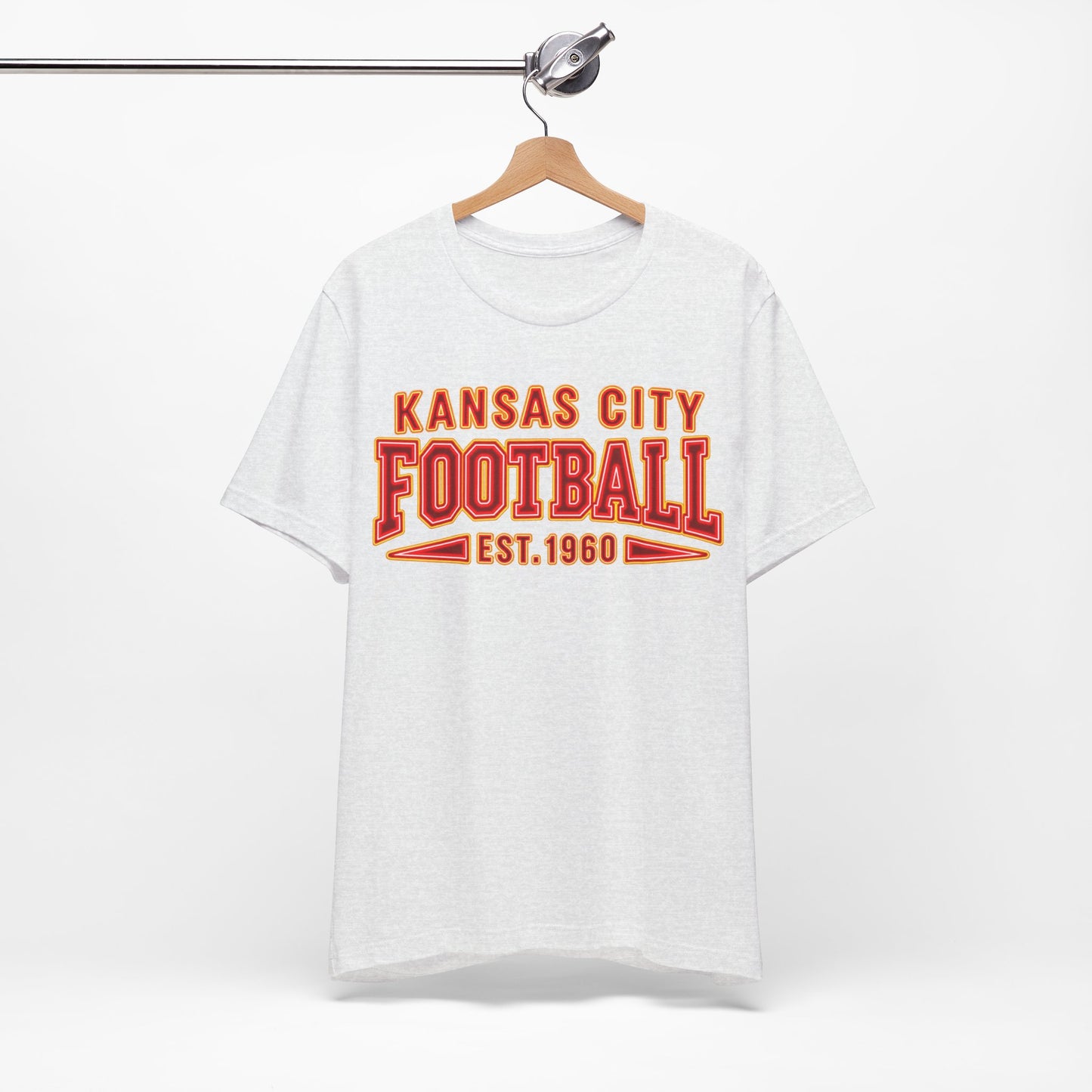 Kansas City Football T-Shirt, Retro Football Tee, Neon Football Shirt