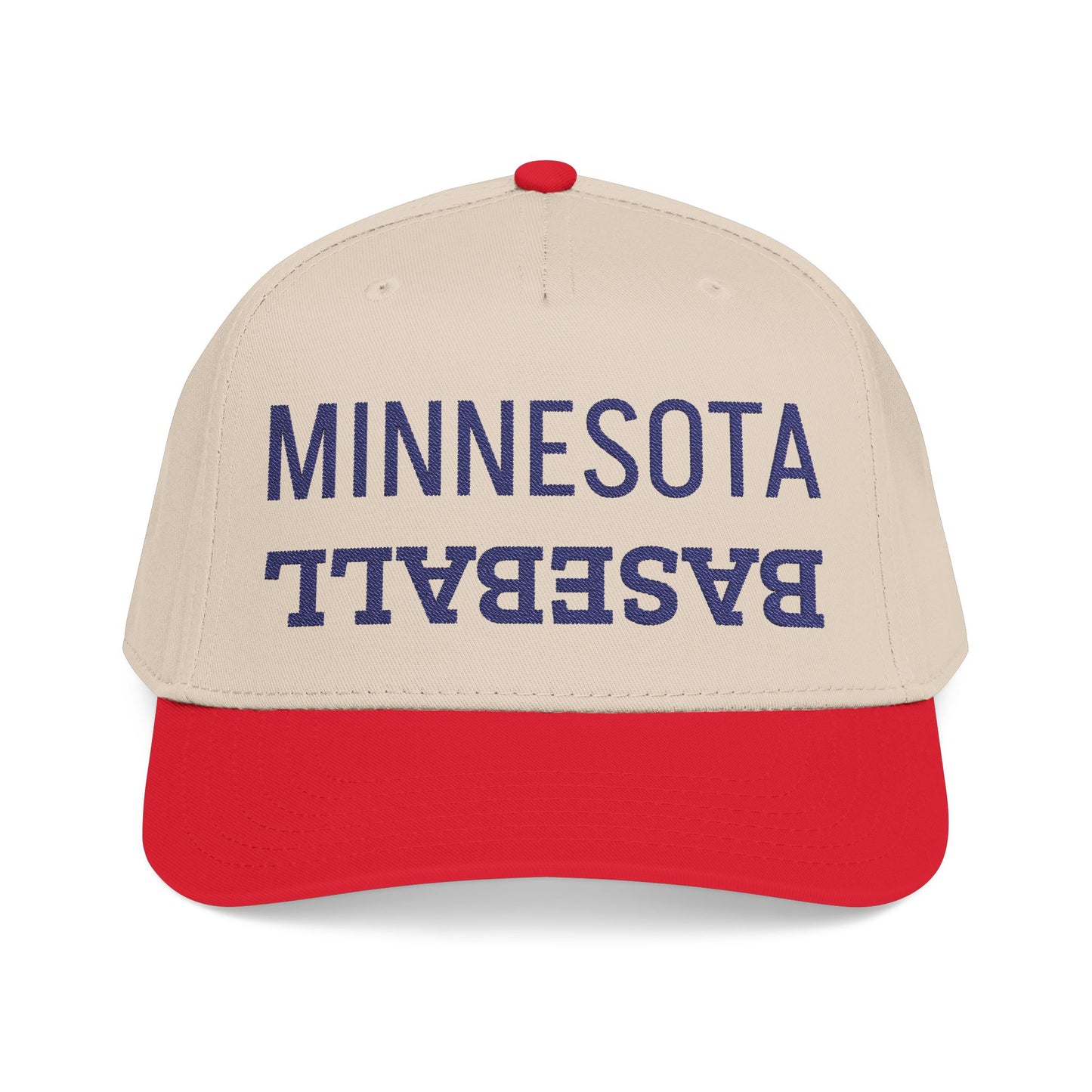 Embroidered Minnesota Baseball Hat, Mid Profile Baseball Cap, Sports Gifts