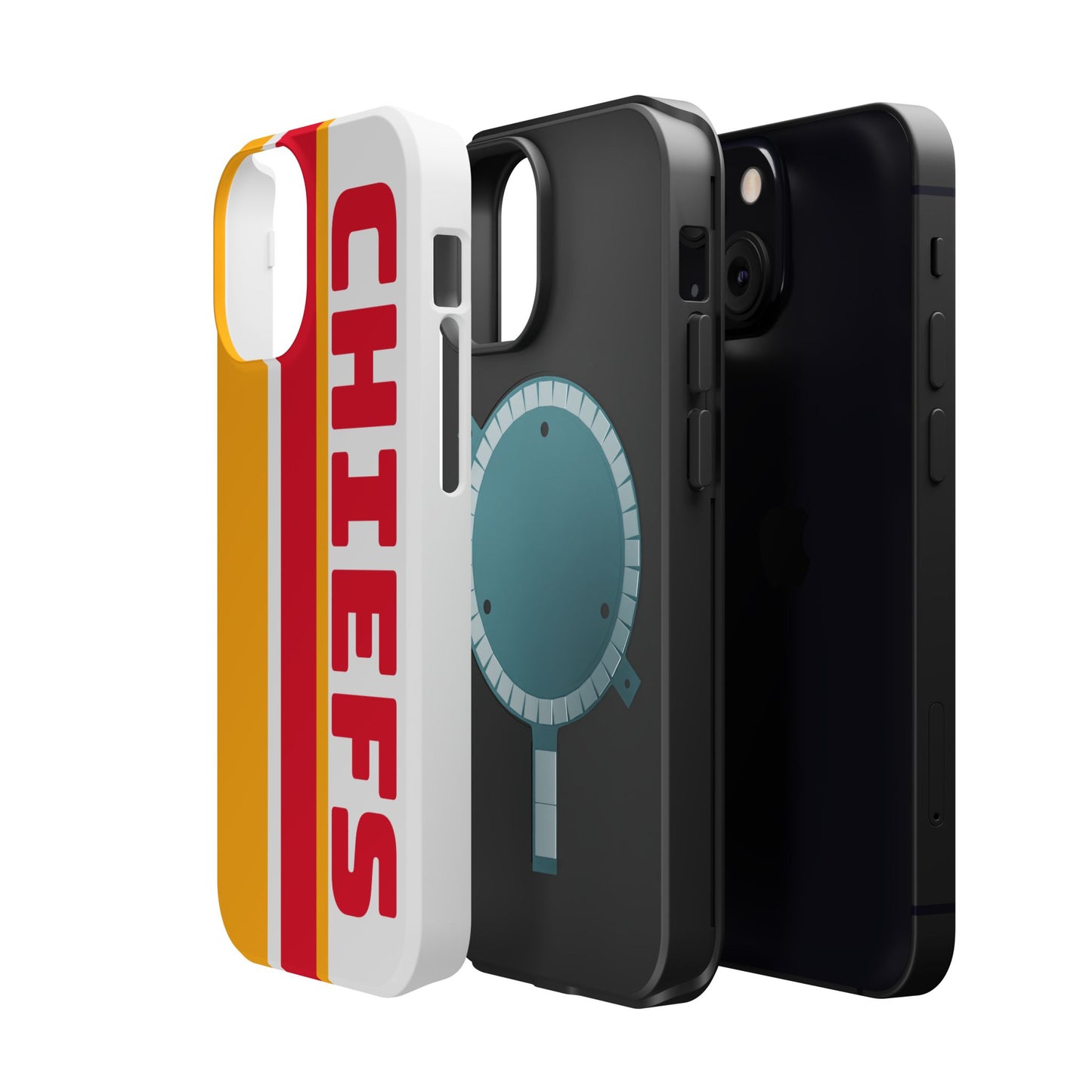 Chiefs Phone Case, Magnetic Phone Case, Retro Phone Case, Baseball Case for iPhone or Samsung, Chiefs Football Gifts