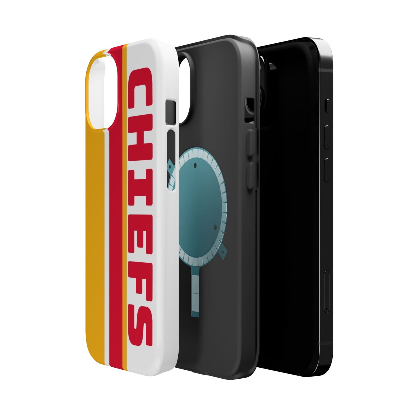 Chiefs Phone Case, Magnetic Phone Case, Retro Phone Case, Baseball Case for iPhone or Samsung, Chiefs Football Gifts