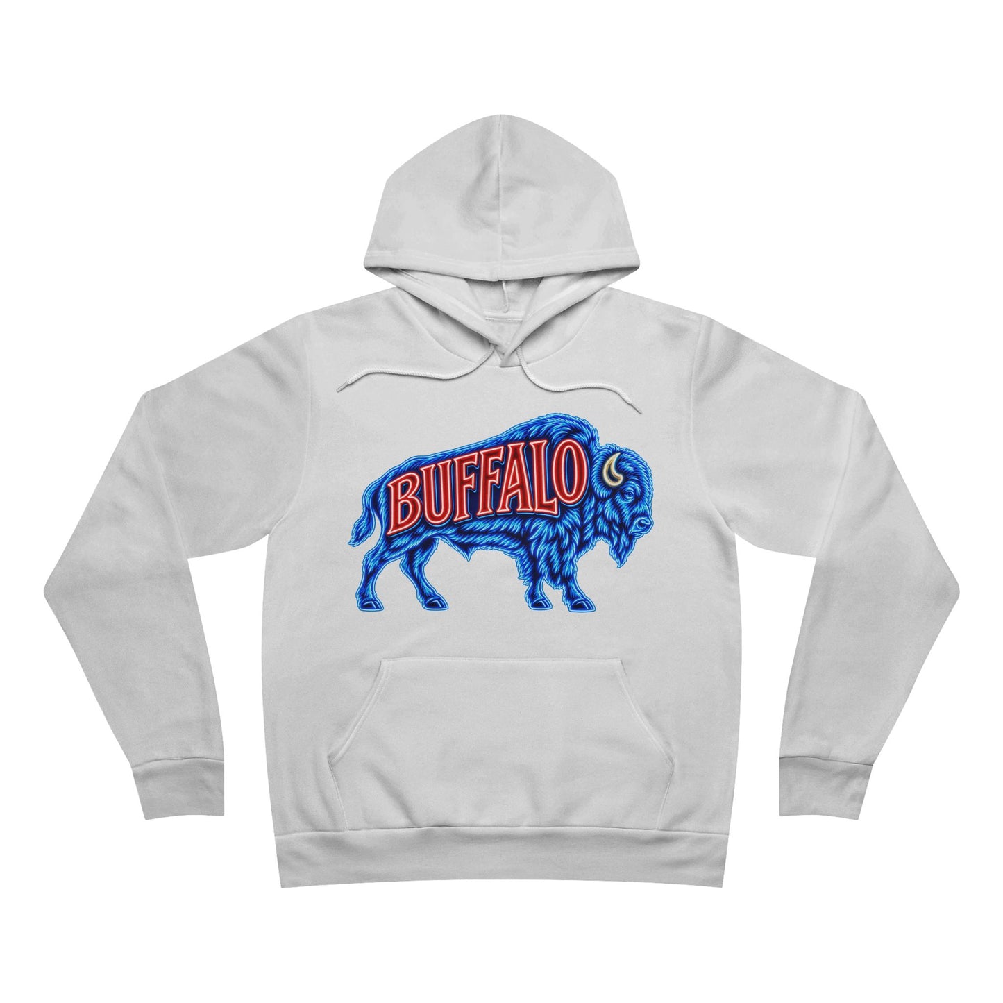 Buffalo Neon Sign Hoodie, Retro Bison Sweatshirt, Football Hoodie