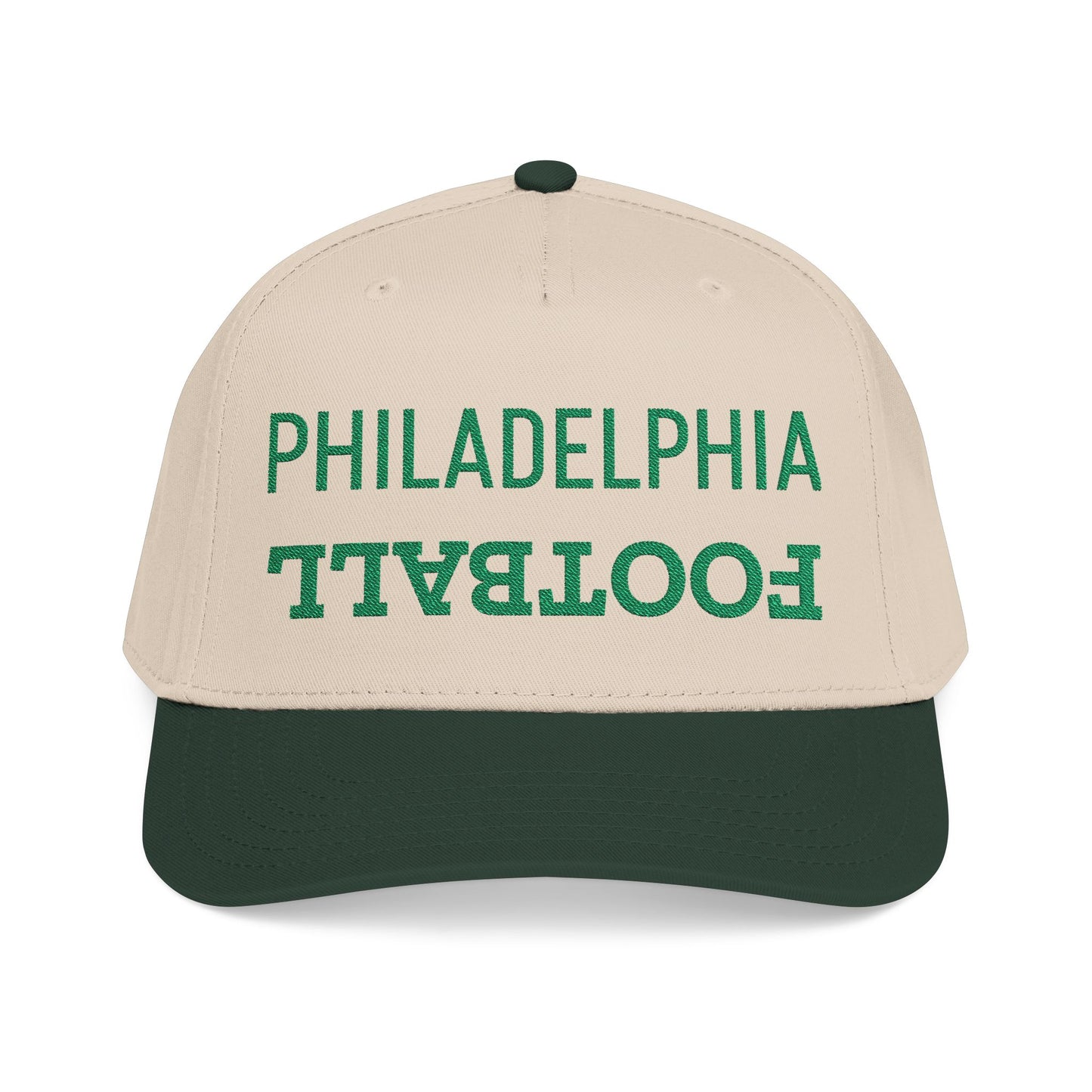 Embroidered Philadelphia Football Hat, Mid Profile Baseball Cap, Football Gifts