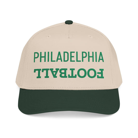 Embroidered Philadelphia Football Hat, Mid Profile Baseball Cap, Football Gifts