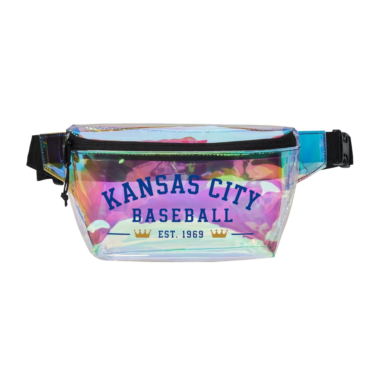 Kansas City Clear Stadium Bag, Baseball Belt Bag, Transparent Fanny Pack