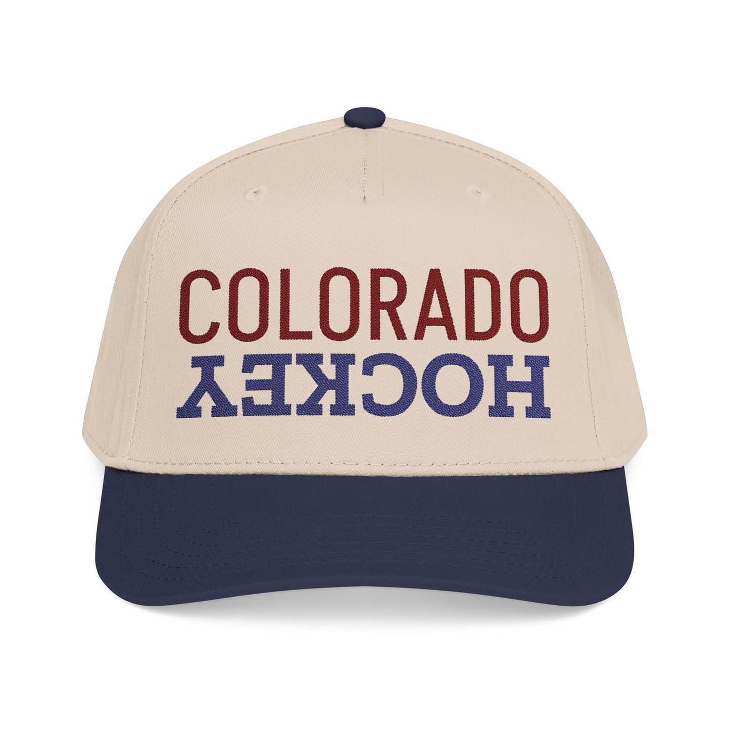 Embroidered Colorado Hockey Hat, Mid Profile Hockey Cap, Sports Gifts