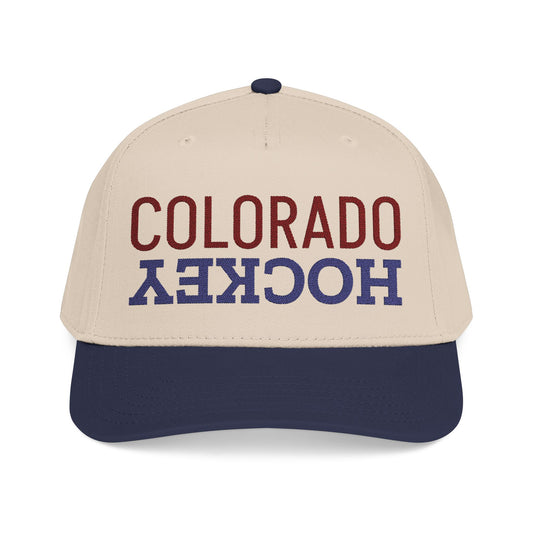 Embroidered Colorado Hockey Hat, Mid Profile Hockey Cap, Sports Gifts