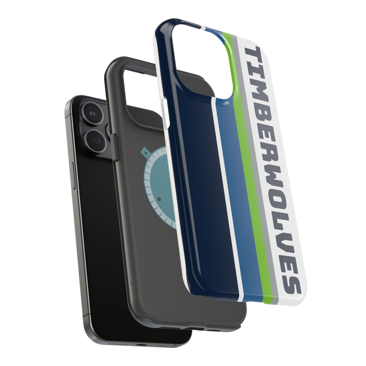 Timberwolves Phone Case, Magnetic Phone Case, Retro Phone Case, Basketball Gifts