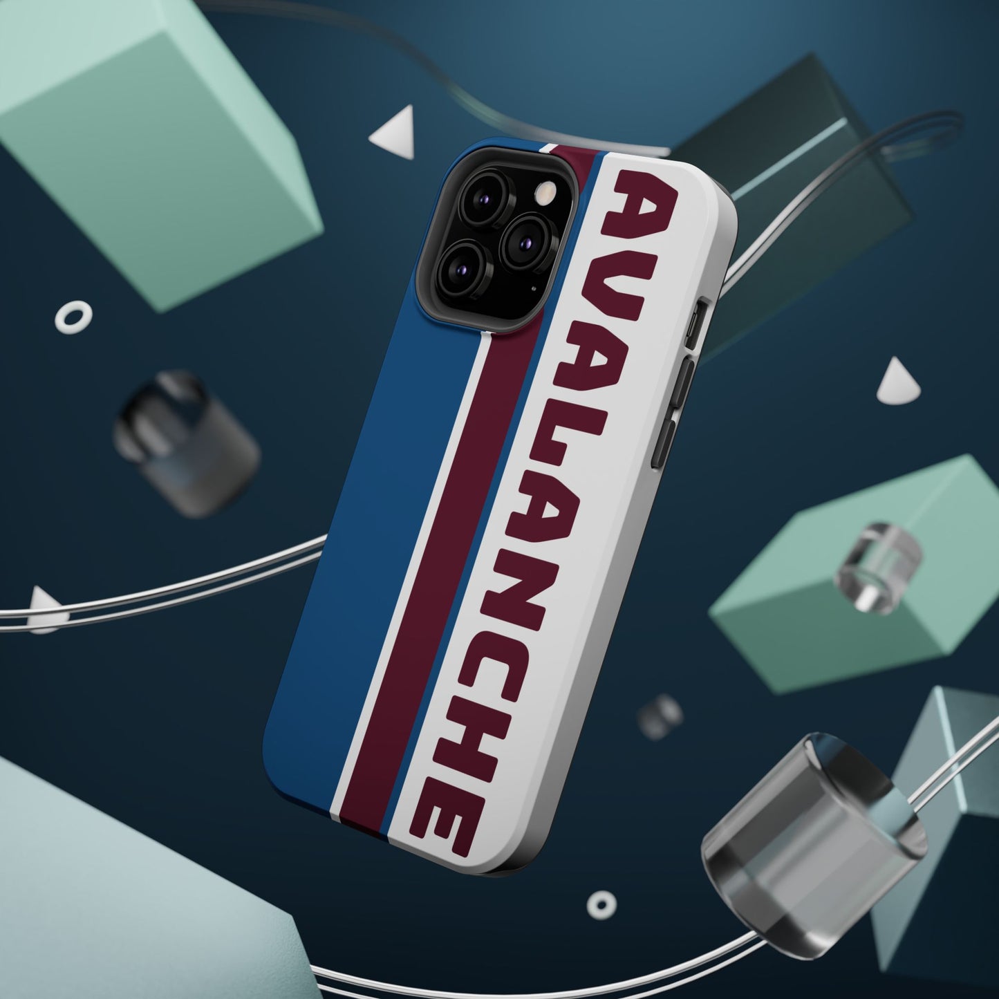 Avalanche Phone Case, Magnetic Phone Case, Retro Phone Case, Matte/Glossy Phone Case, Hockey Gifts