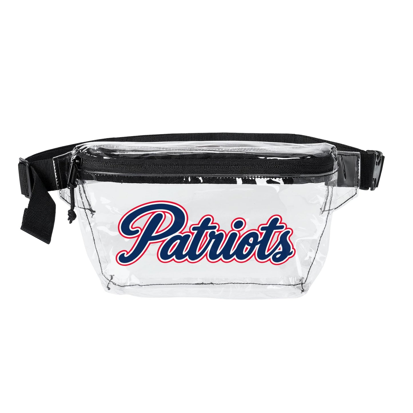 Patriots Clear Stadium Bag, Football Belt Bag, Transparent Fanny Pack