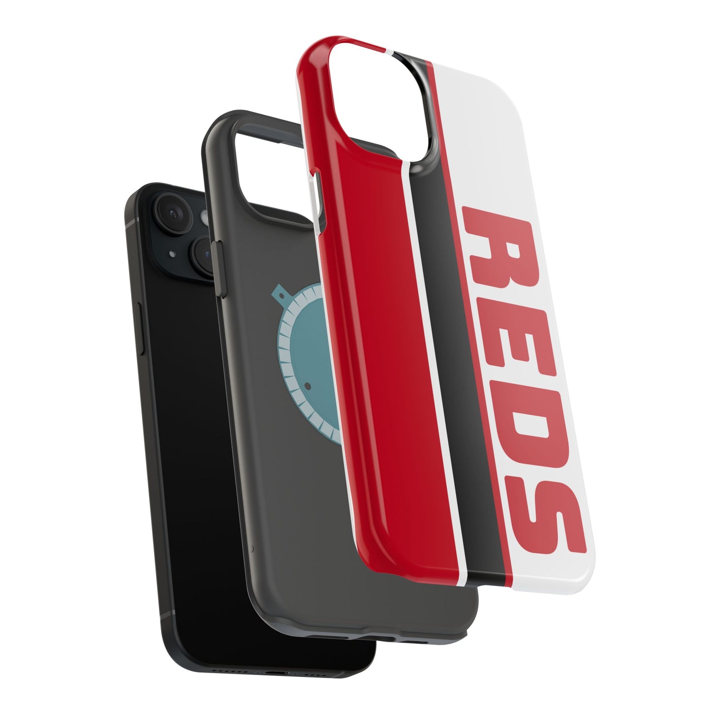 Reds Phone Case, Magnetic Phone Case, Retro Phone Case, Baseball Case for iPhone or Samsung, Reds Baseball Case