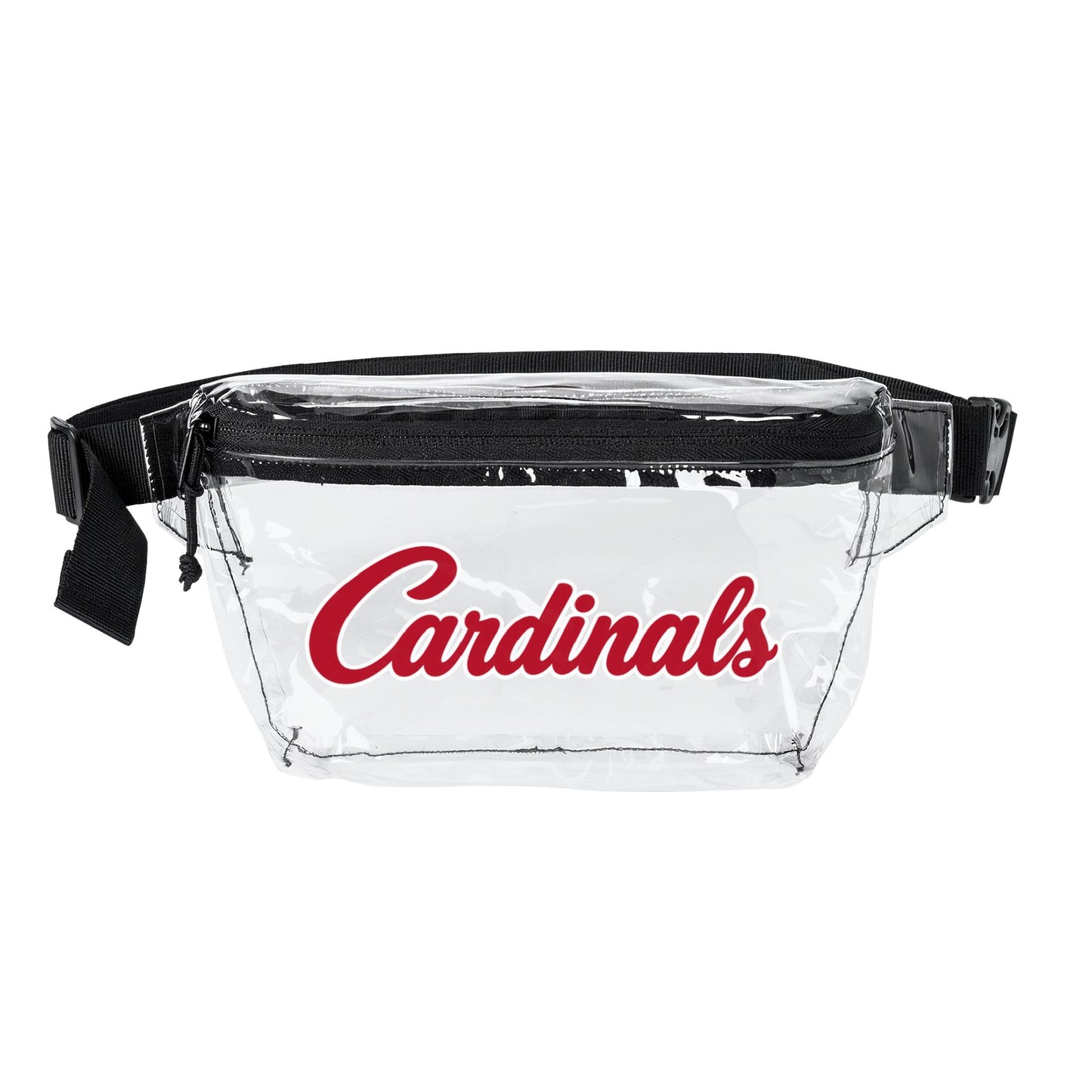 Cardinals Clear Stadium Bag, Football Belt Bag, Transparent Fanny Pack