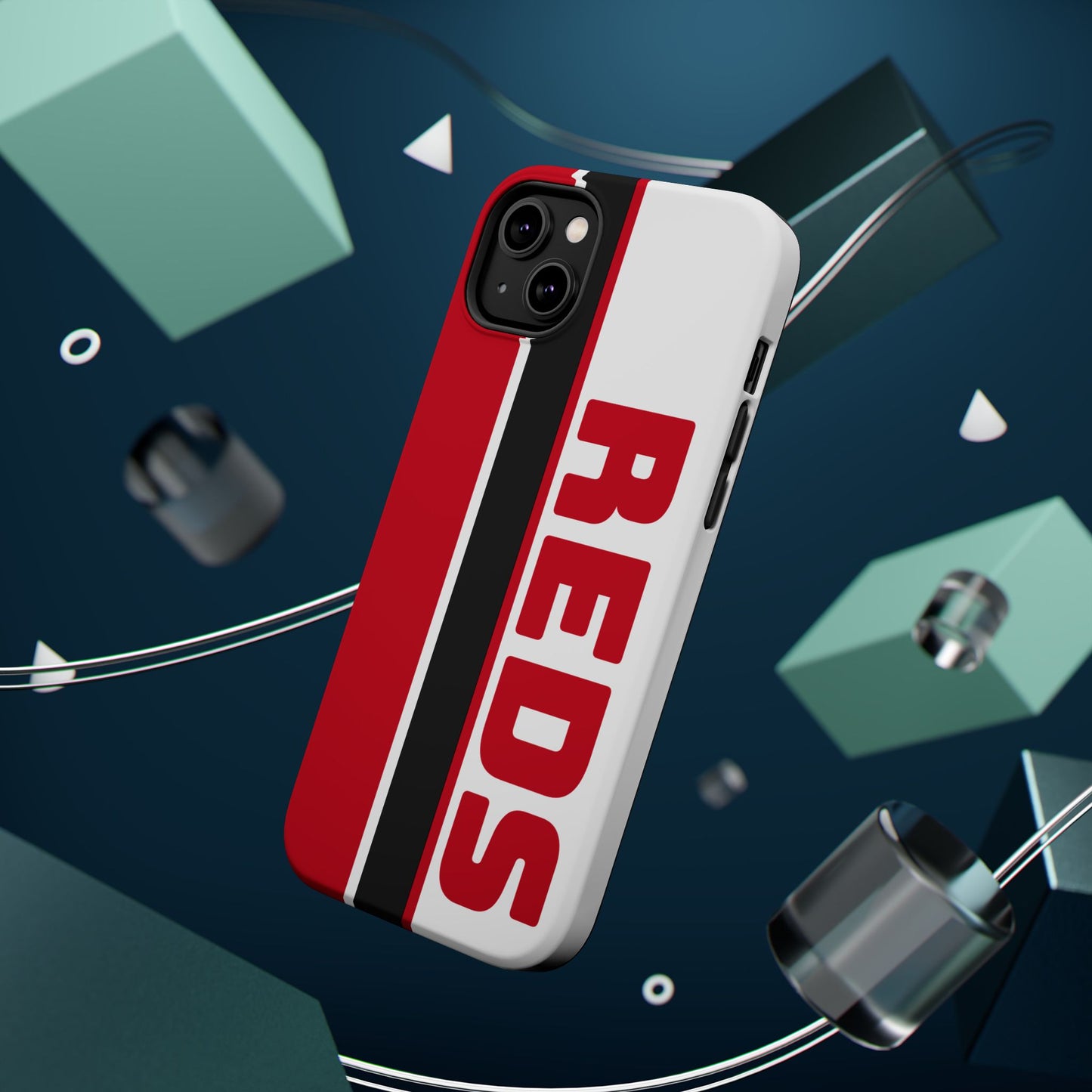 Reds Phone Case, Magnetic Phone Case, Retro Phone Case, Baseball Case for iPhone or Samsung, Reds Baseball Case