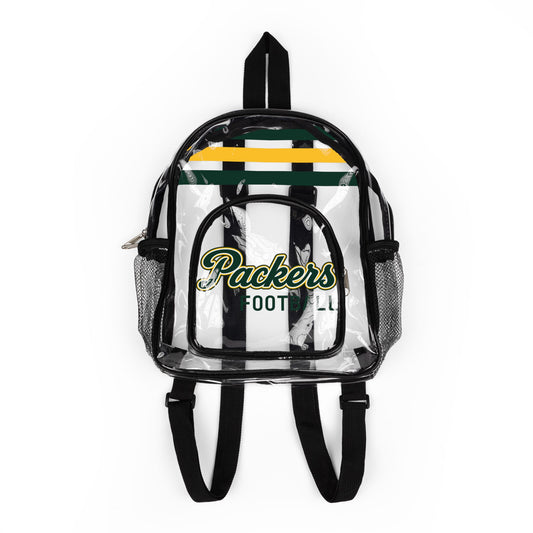 Packers Clear Backpack, Stadium Bag, Football Belt Bag, Transparent Fanny Pack