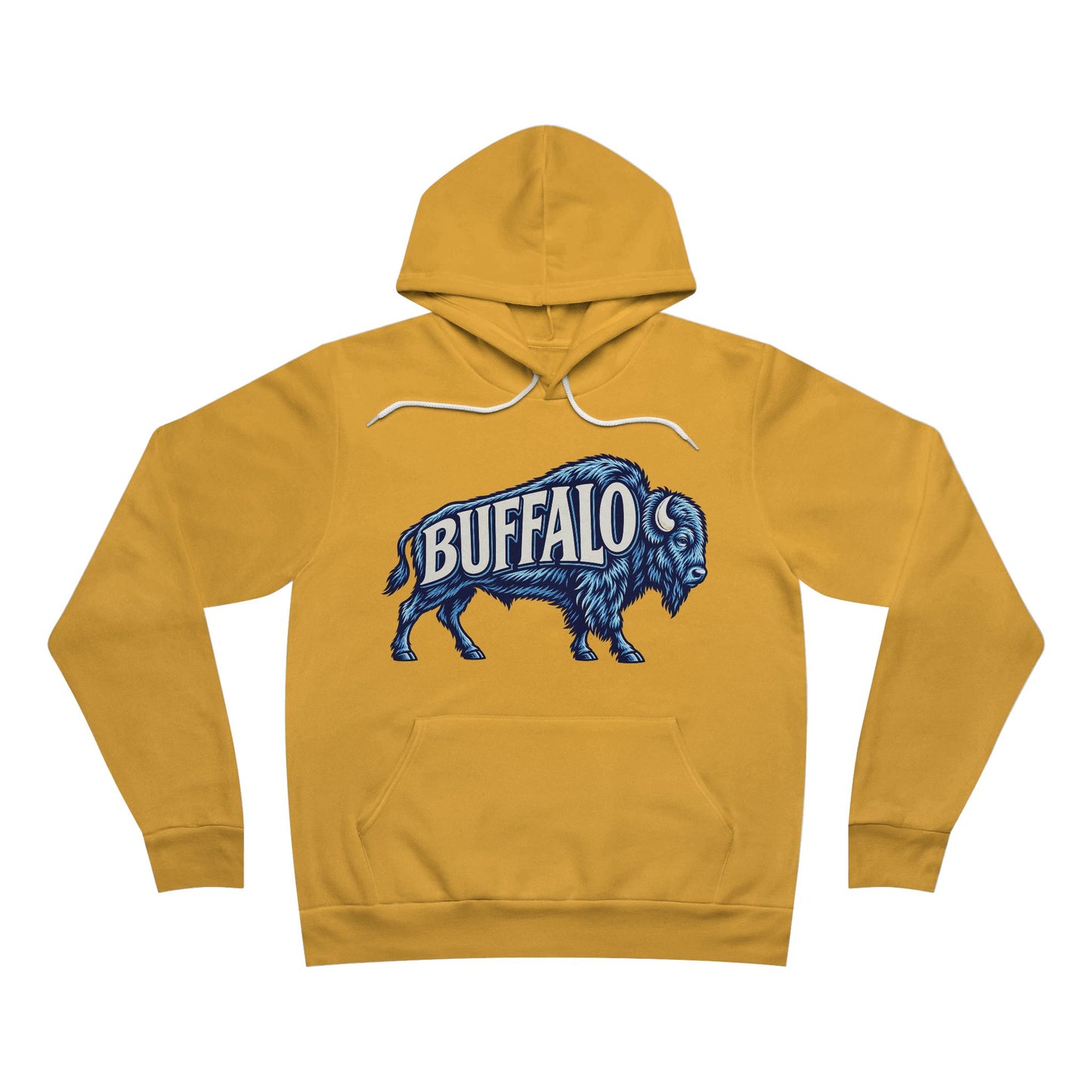Buffalo Hoodie, Retro Bison Sweatshirt, Football Hoodie, Blue and Red Buffalo Hoodie