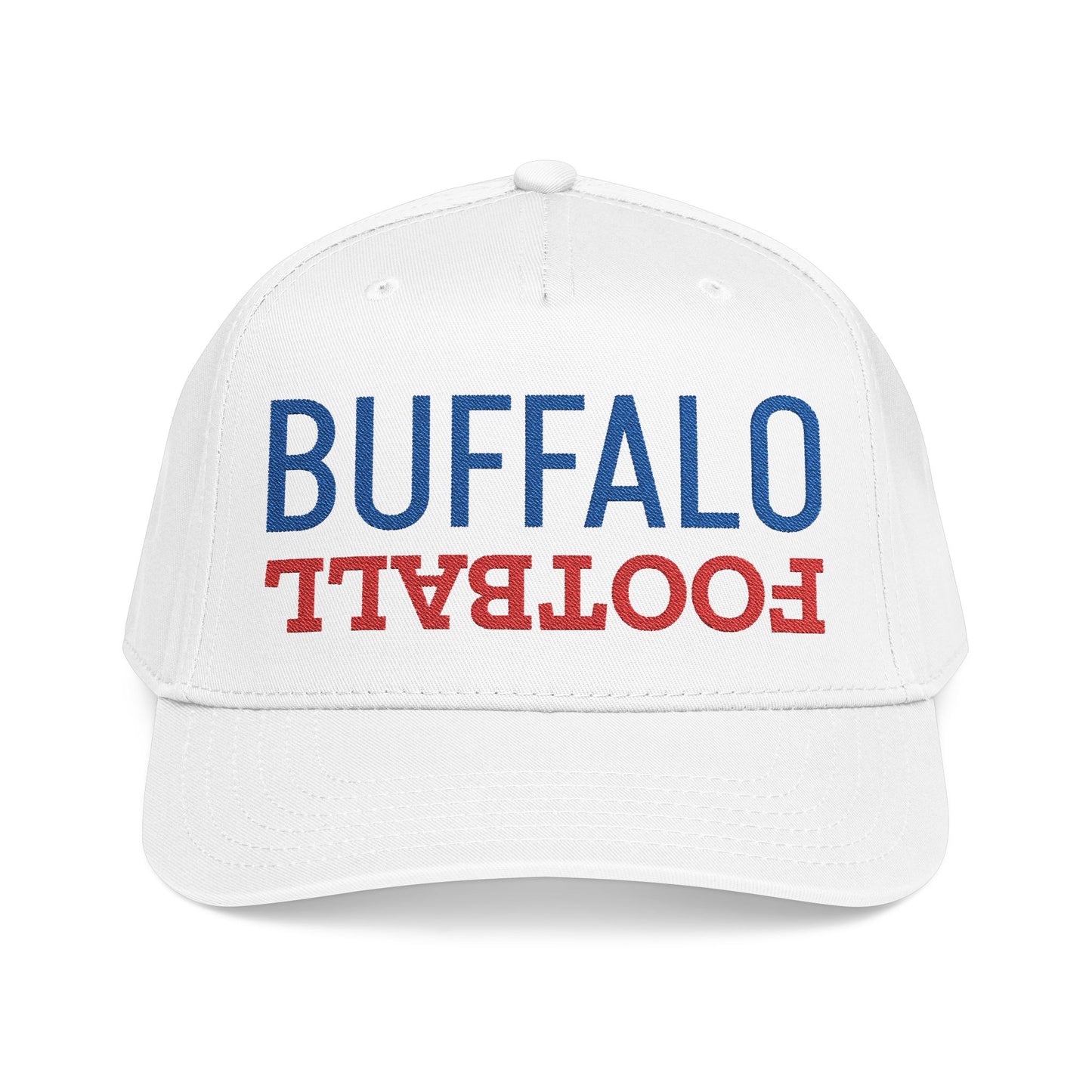 Embroidered Buffalo Football Hat, Mid Profile Baseball Cap, Sports Gifts