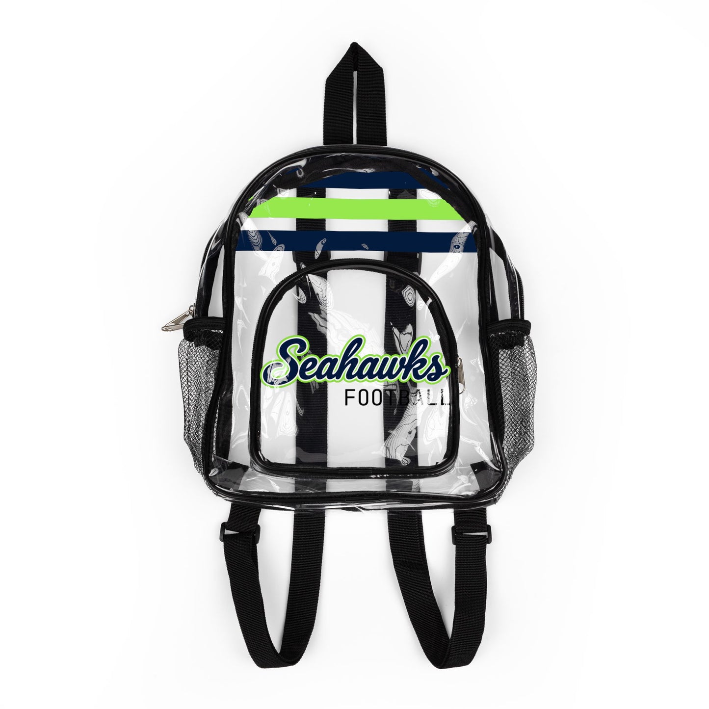 Seahawks Clear Bag, Clear Stadium Backpack, Transparent Game Day Backpack
