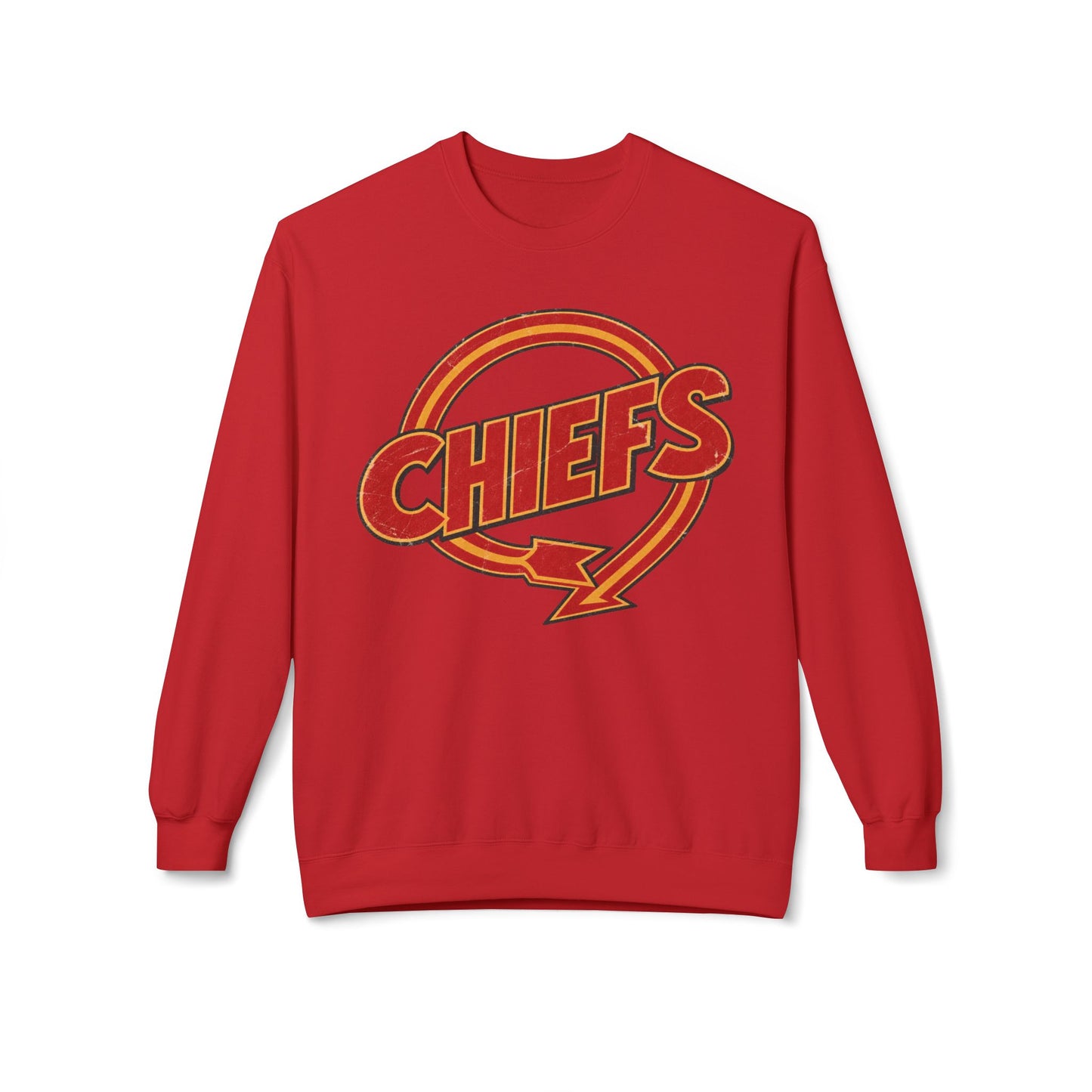 Vintage Chiefs Sweatshirt, Football Gifts, Red Chiefs Shirt