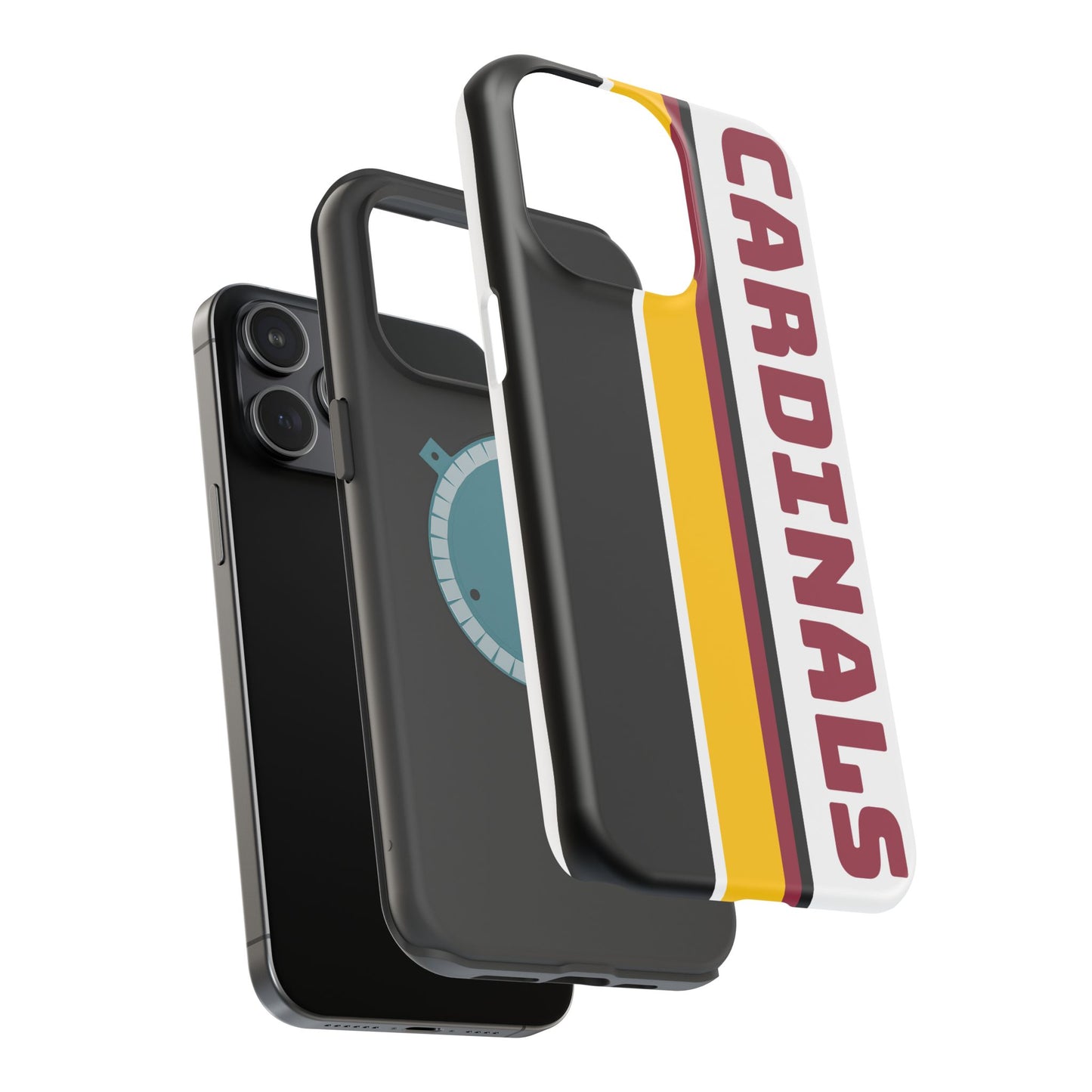 Cardinals Phone Case, Magnetic Phone Case, Retro Phone Case, Football Gifts