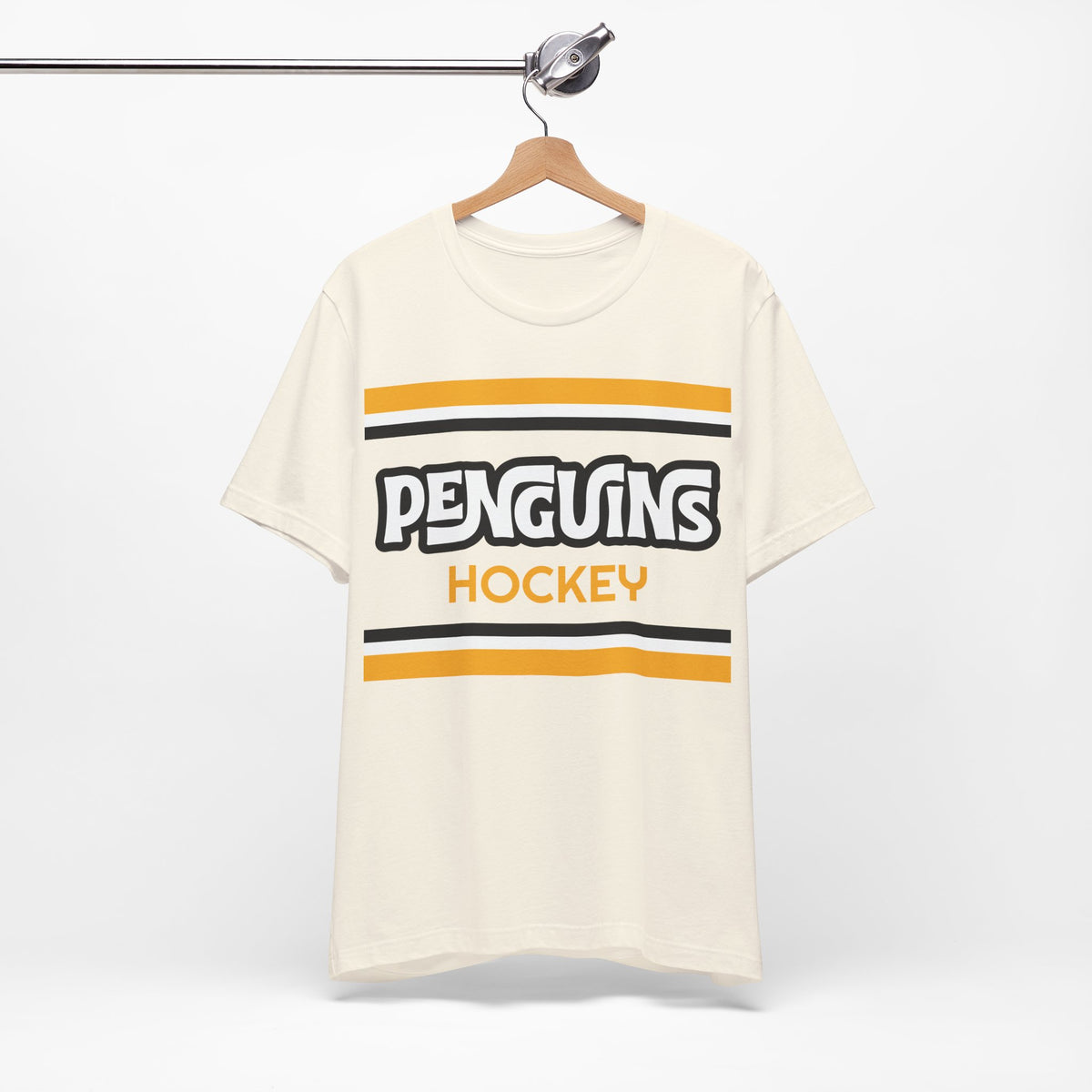 Retro Penguins Wings Shirt, Vintage Striped Penguins T-Shirt