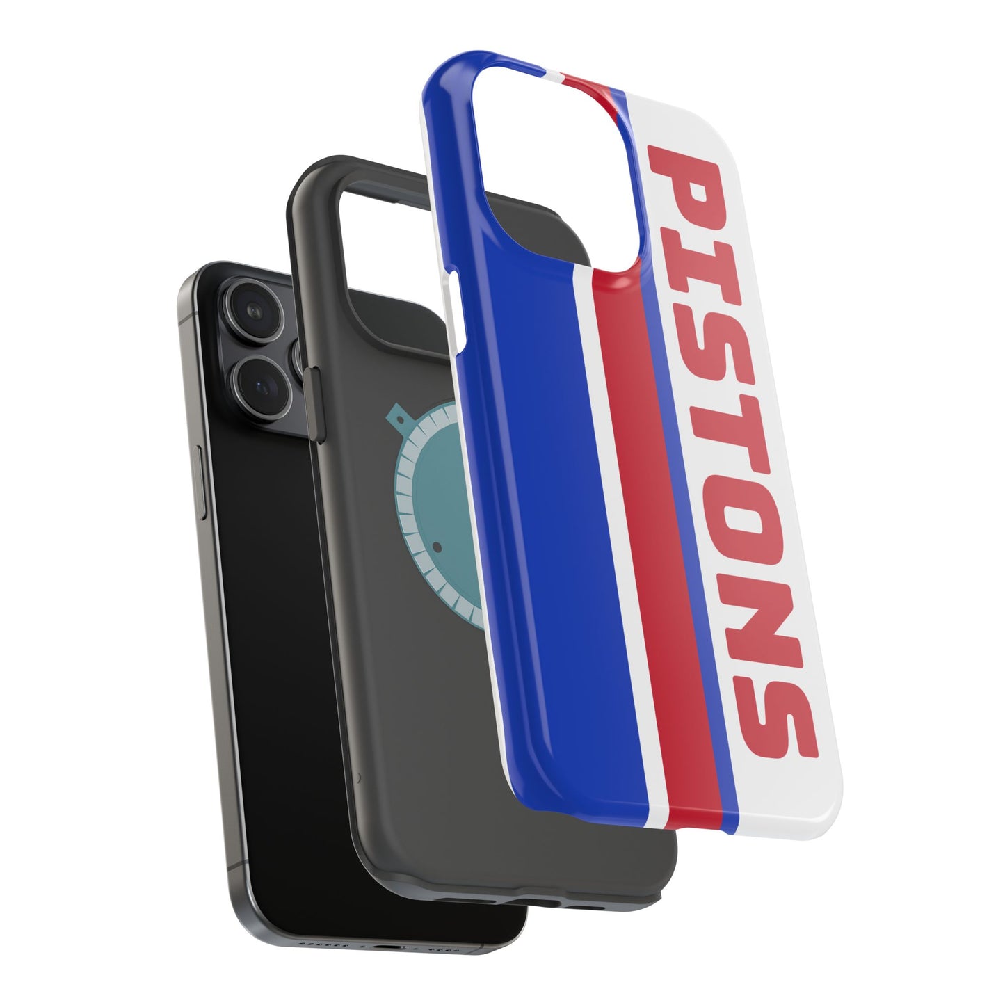 Pistons Phone Case, Magnetic Phone Case, Retro Phone Case, Basketball Gifts