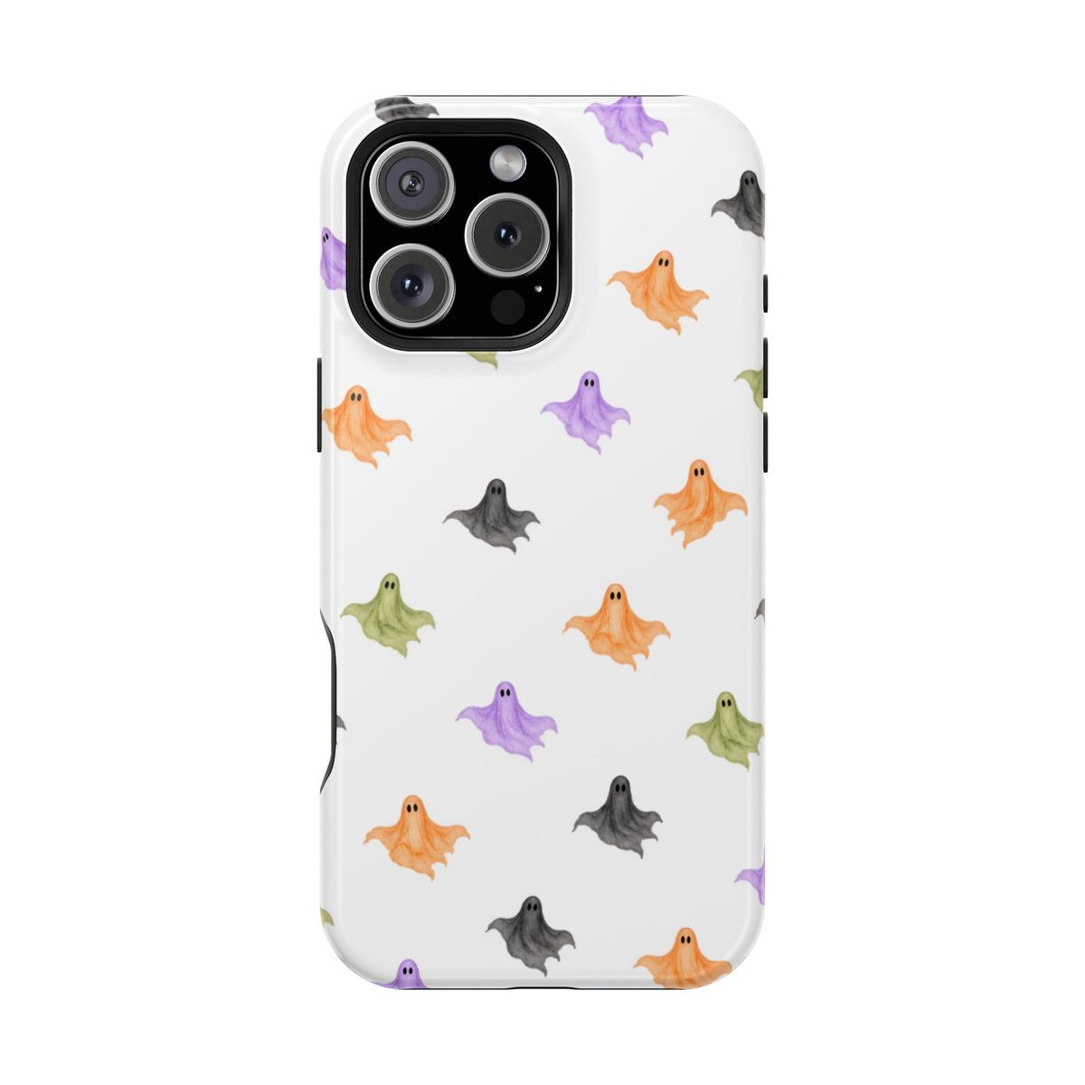 Watercolor Ghost Pattern Phone Case | Magnetic Impact-Resistant Case