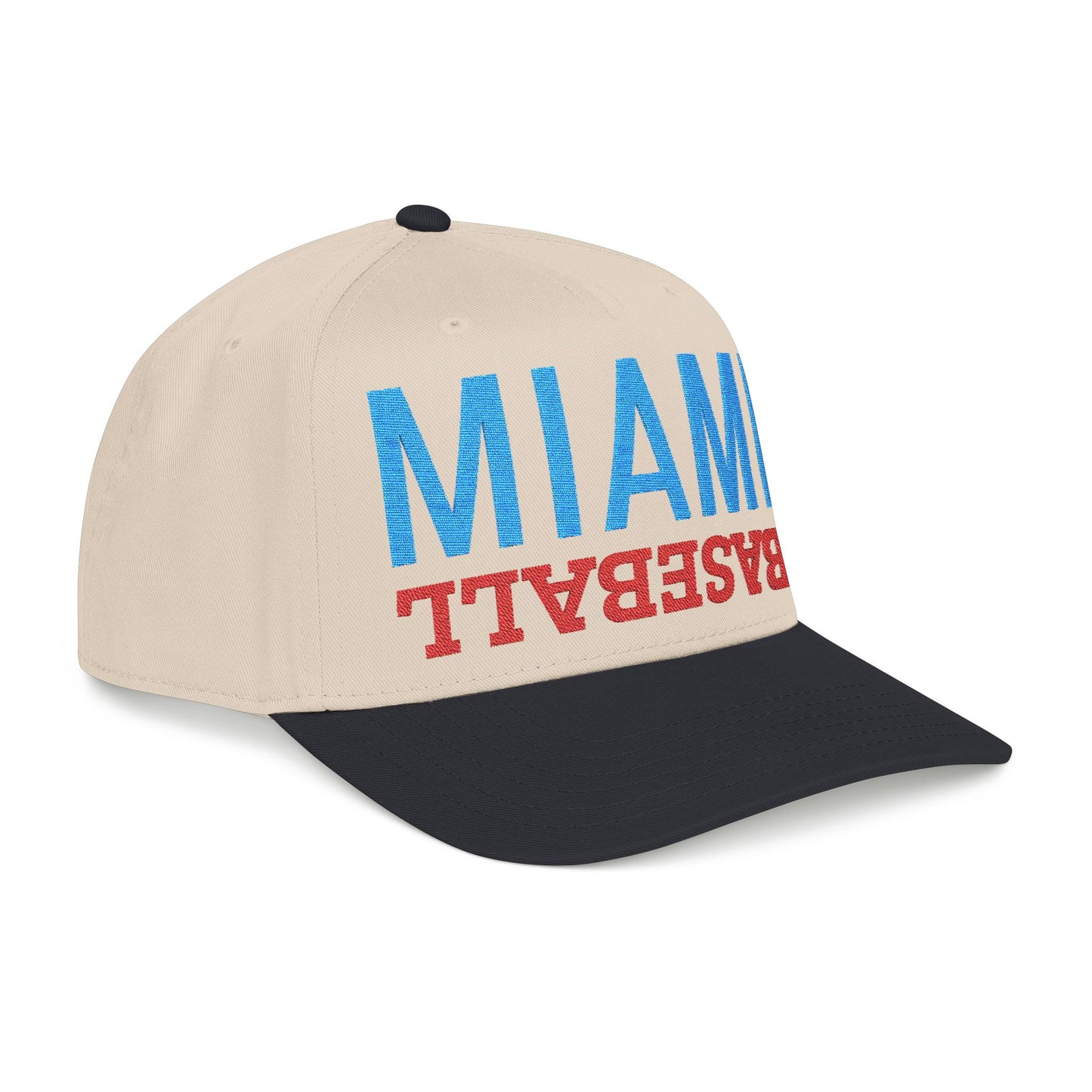Embroidered Miami Baseball Hat, Mid Profile Baseball Cap, Sports Gifts