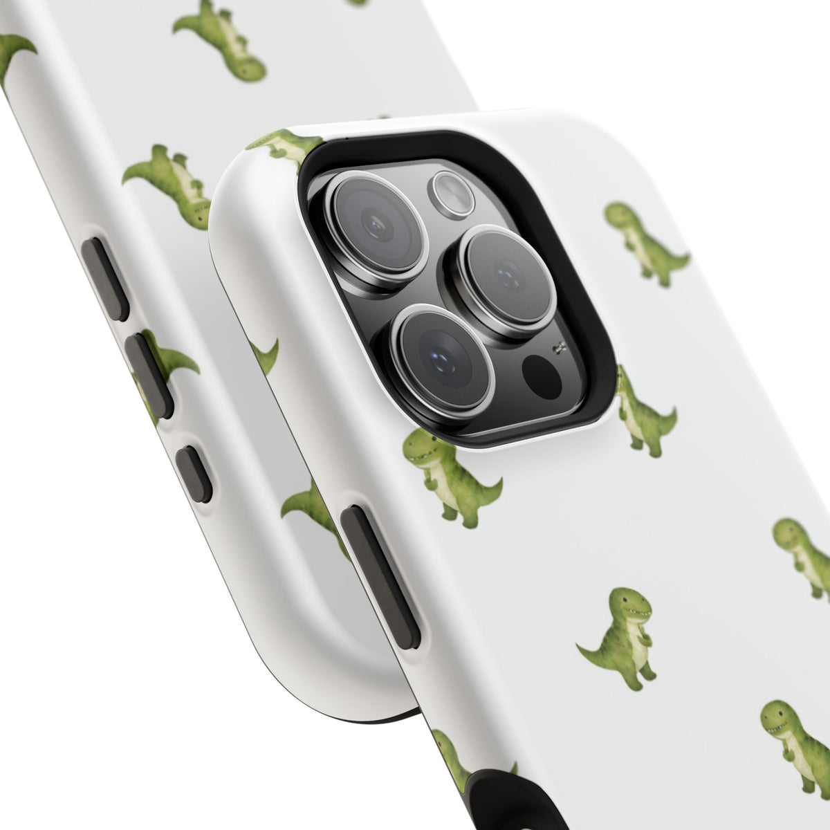 Tiny Green Dinosaur Phone Case | Magnetic Impact-Resistant Phone Case